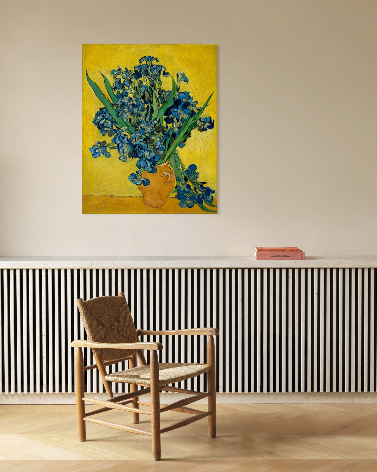 Poster av Iris i en vase (1890) av Vincent van Gogh