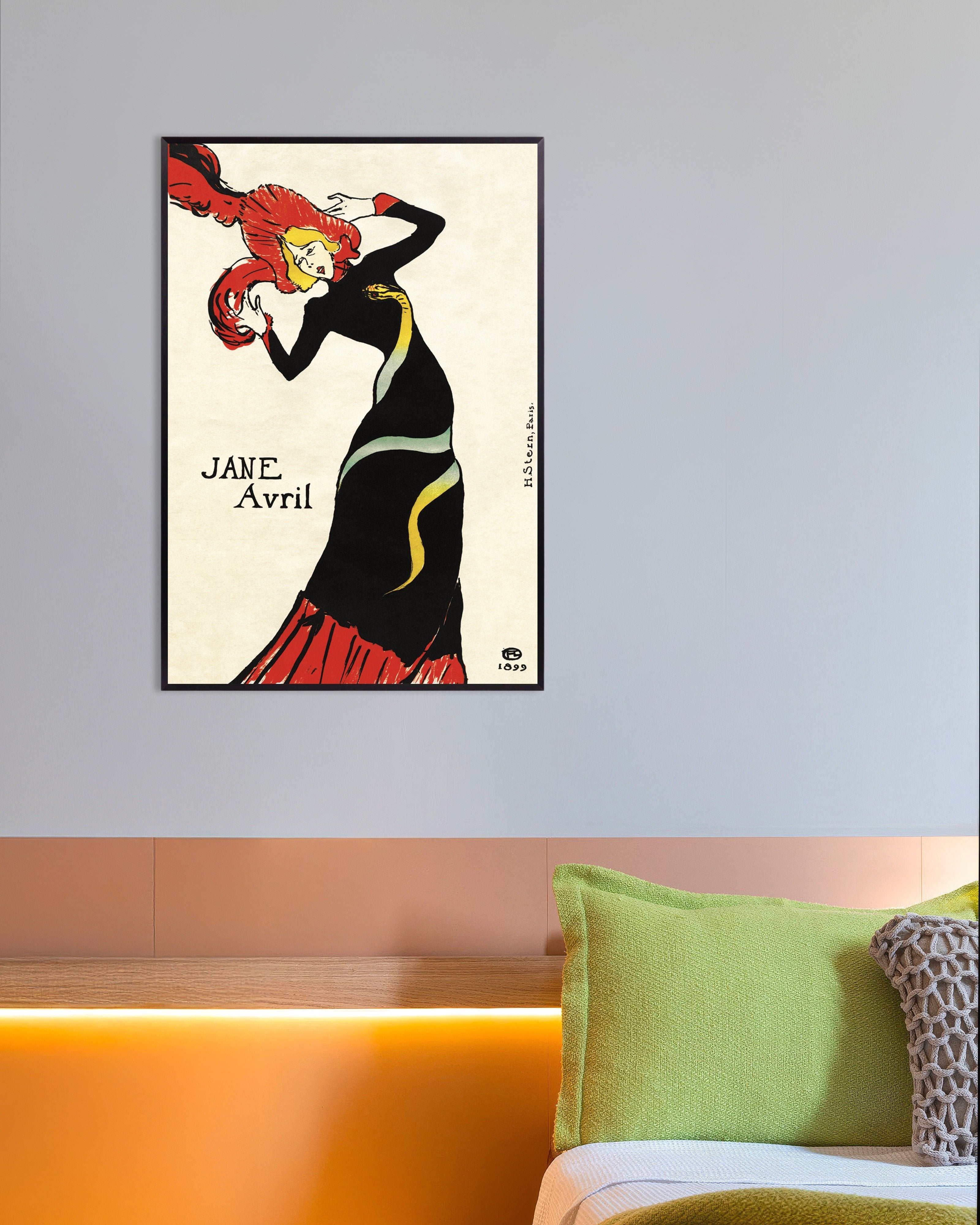Jane Avril 1899 Toulouse-Lautrec Art Poster | Posterscape