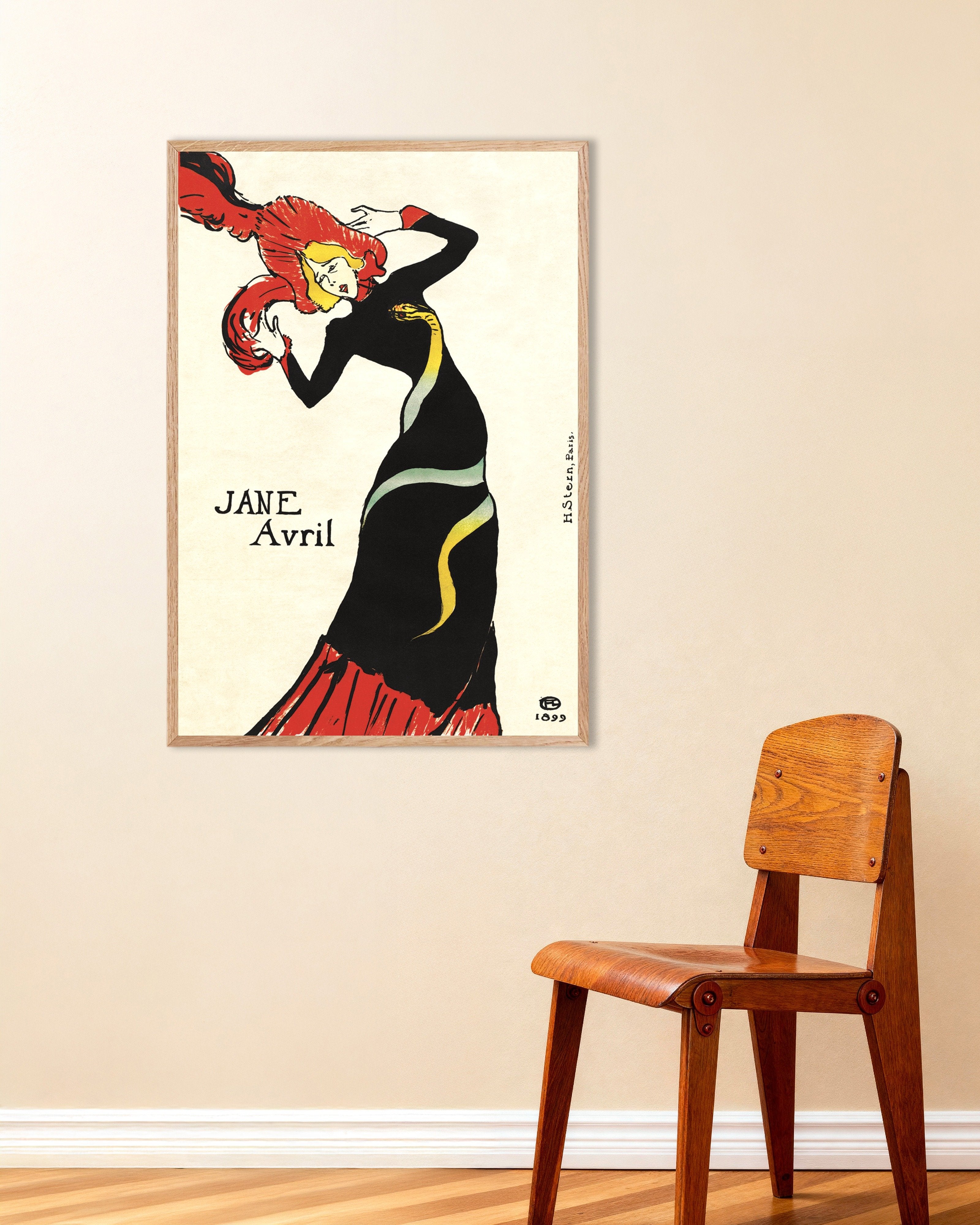 Jane Avril 1899 Toulouse-Lautrec Art Poster | Posterscape