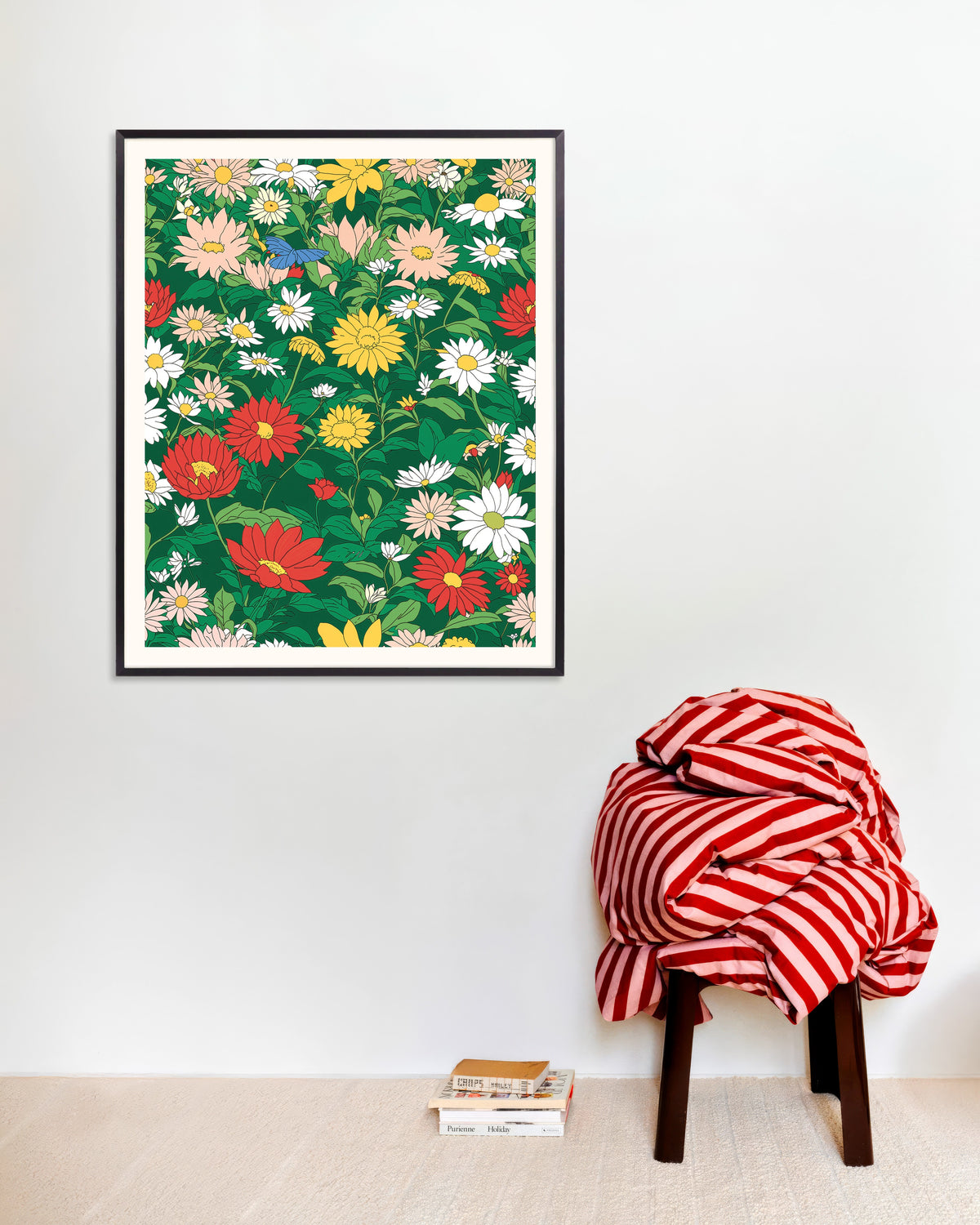 Poster of Japanese animation studio, Flowers - Poster, with metal frame