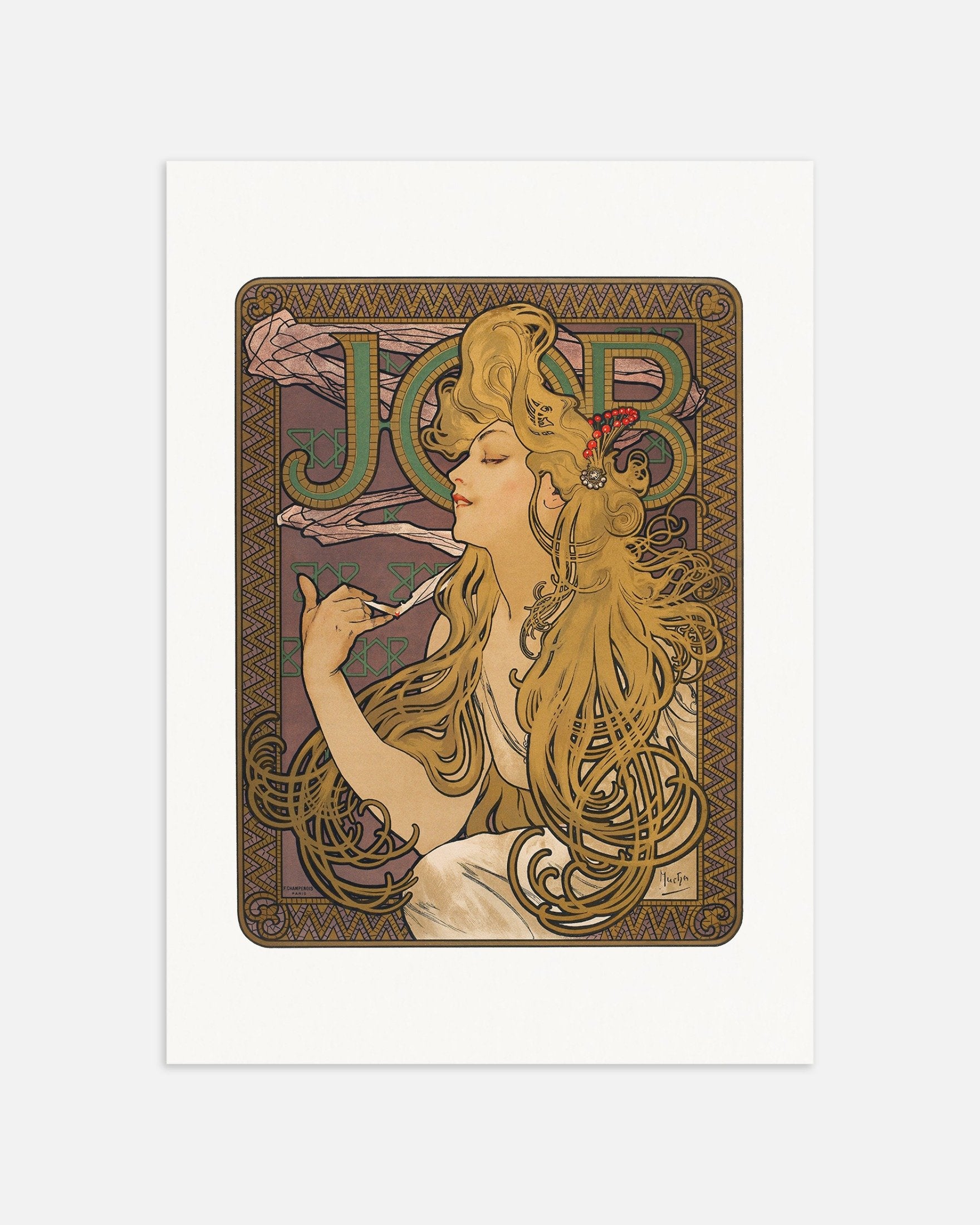 Poster of Job (1896) by Alfons Mucha, thumbnail