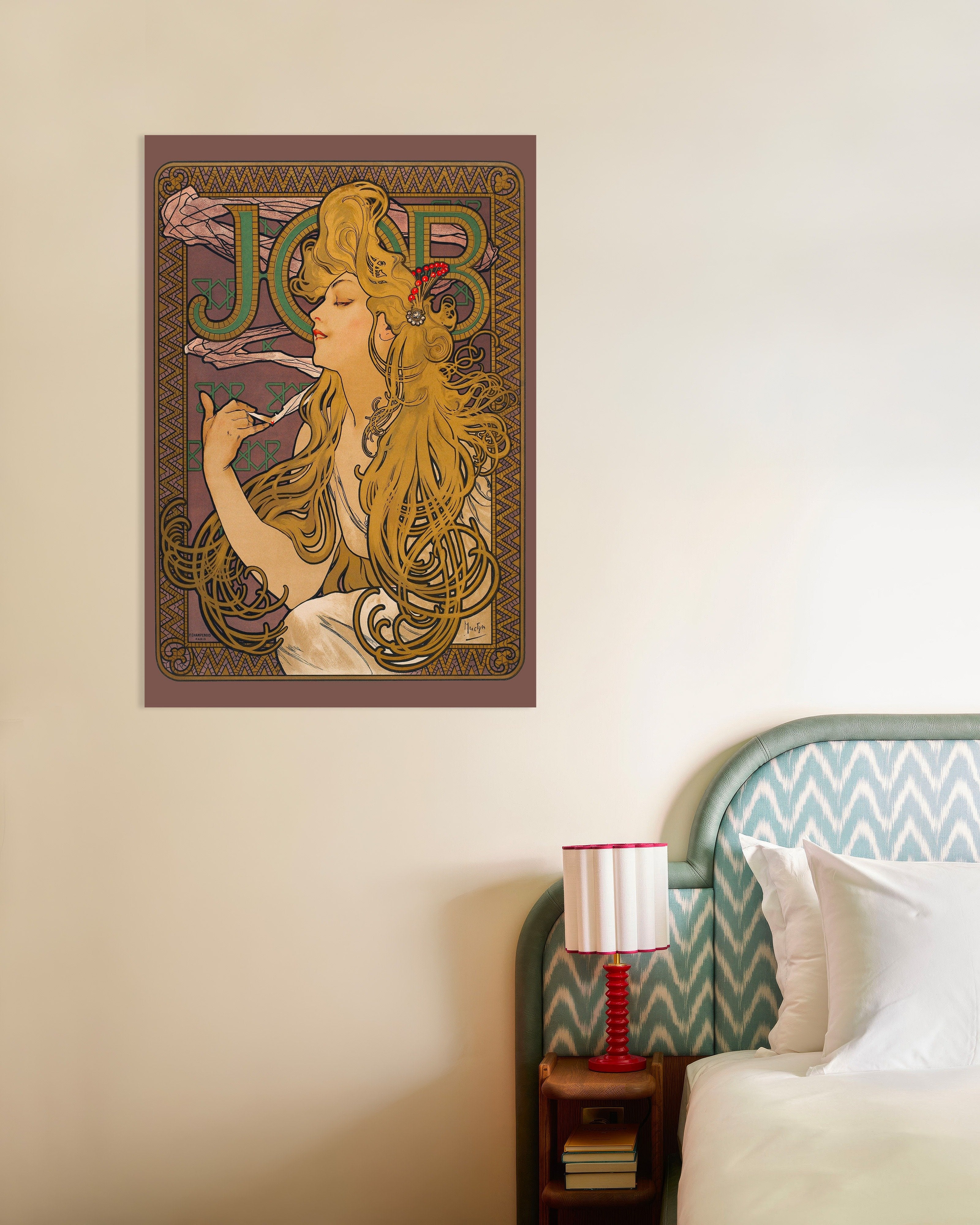 Alphonse Mucha JOB シルクスクリーン版画 アルフォンス・ミュシャ 「JOB」(ジョブ） シルクスクリーン アール