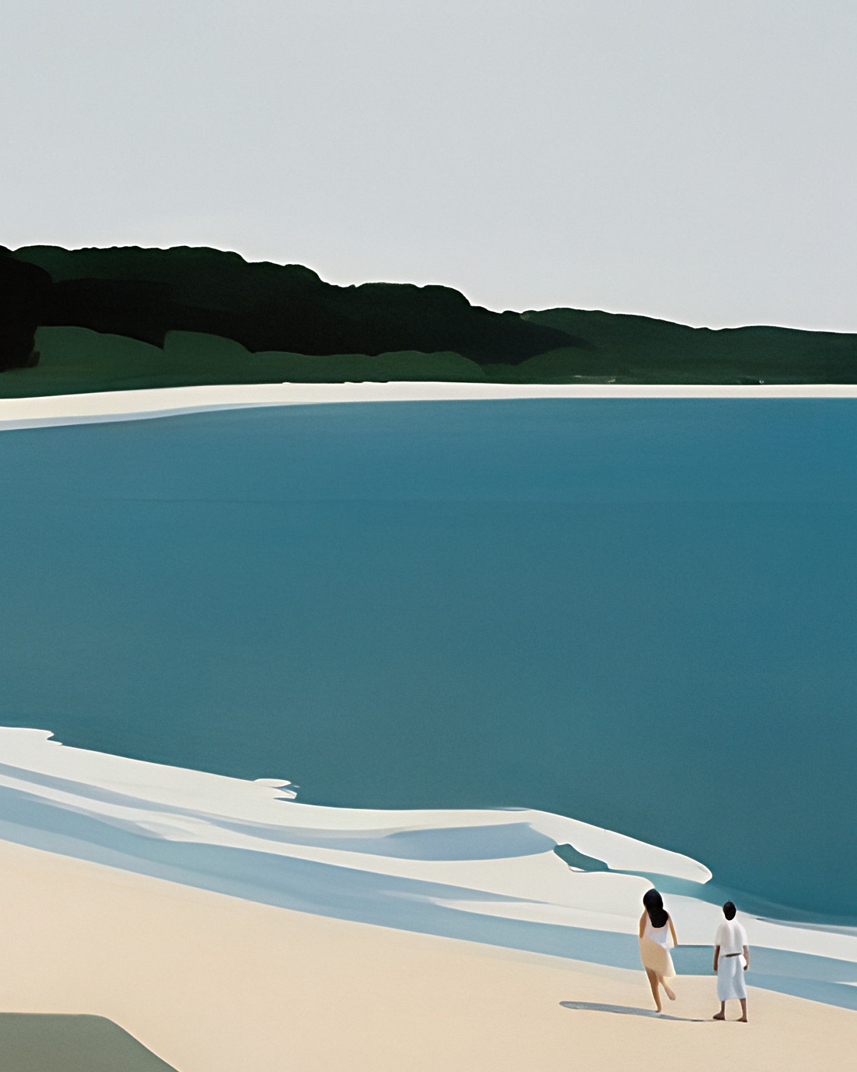 Joy on the Beach - Coastal Landscape Art Print
