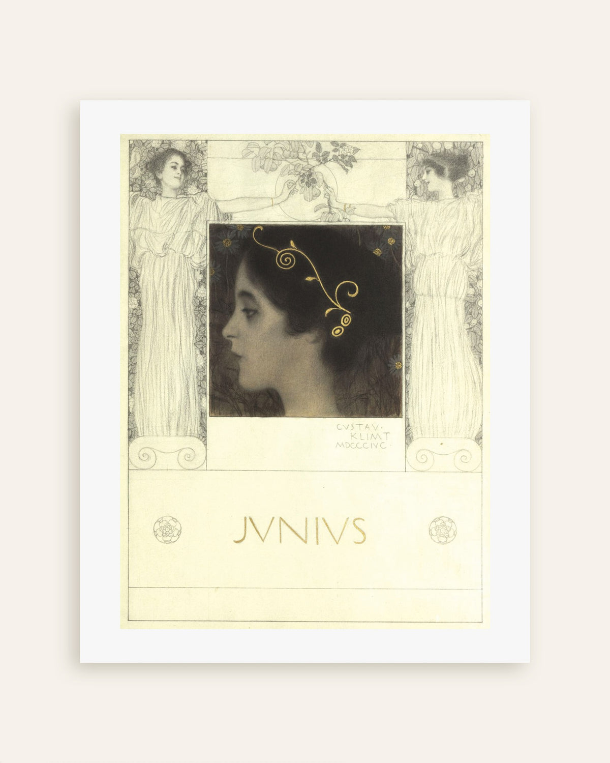 Plakat Junius (1896) av Gustav Klimt, miniatyr