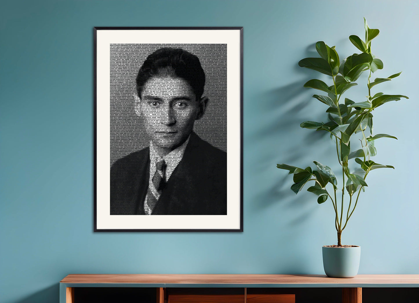 Poster of Kafka poster, with metal frame