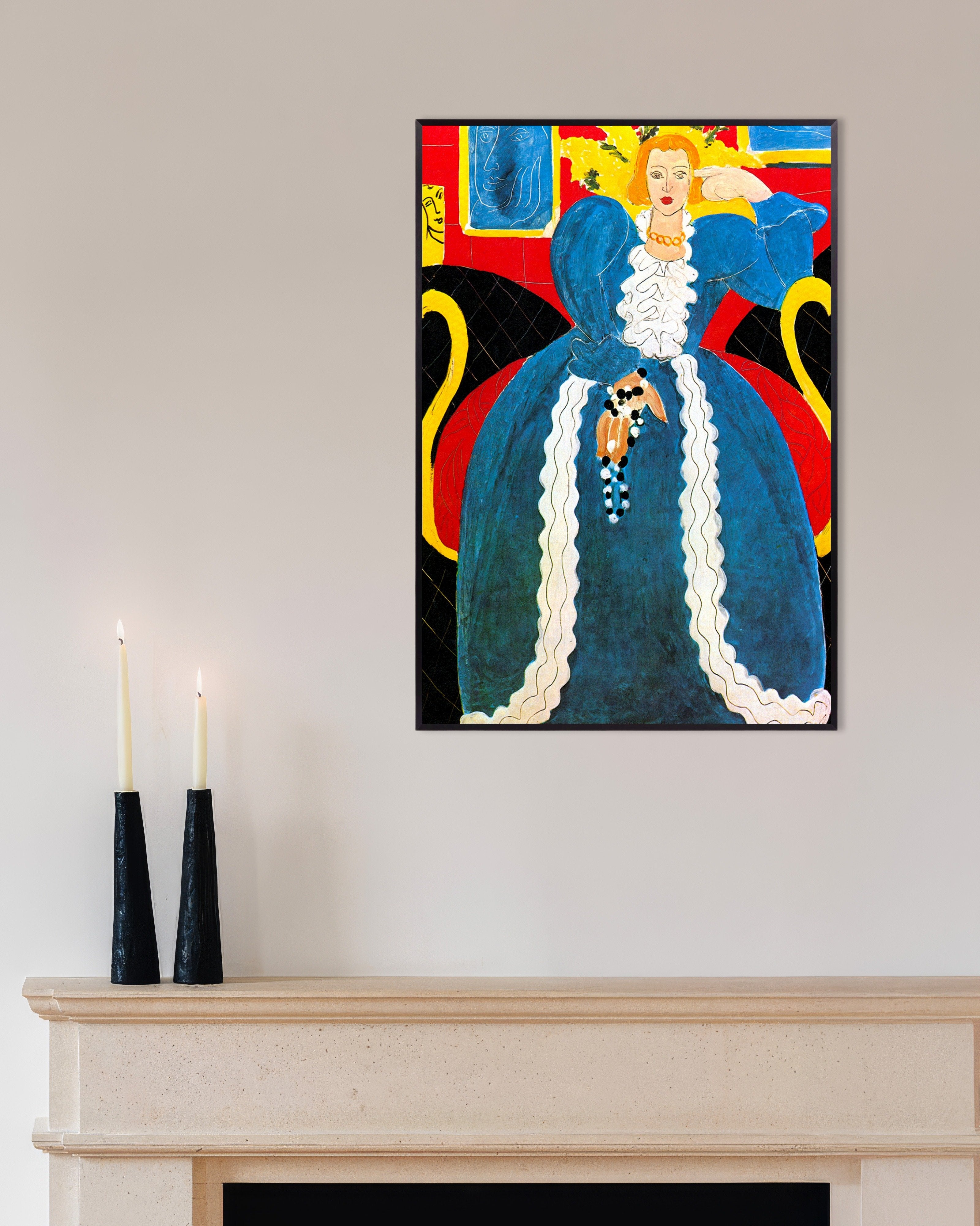 Matisse Lady in blue 1937 art print | Posterscape