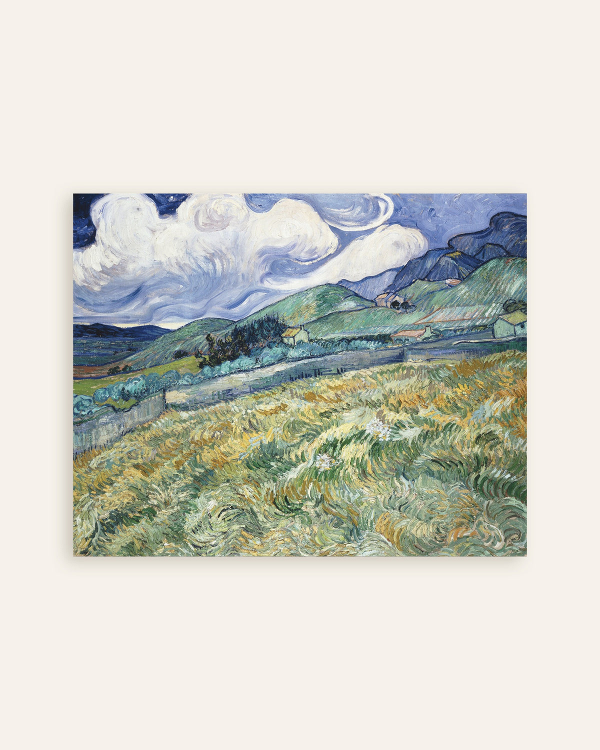 Poster av Landskap fra Saint-Rémy (1889) av Vincent van Gogh, miniatyr
