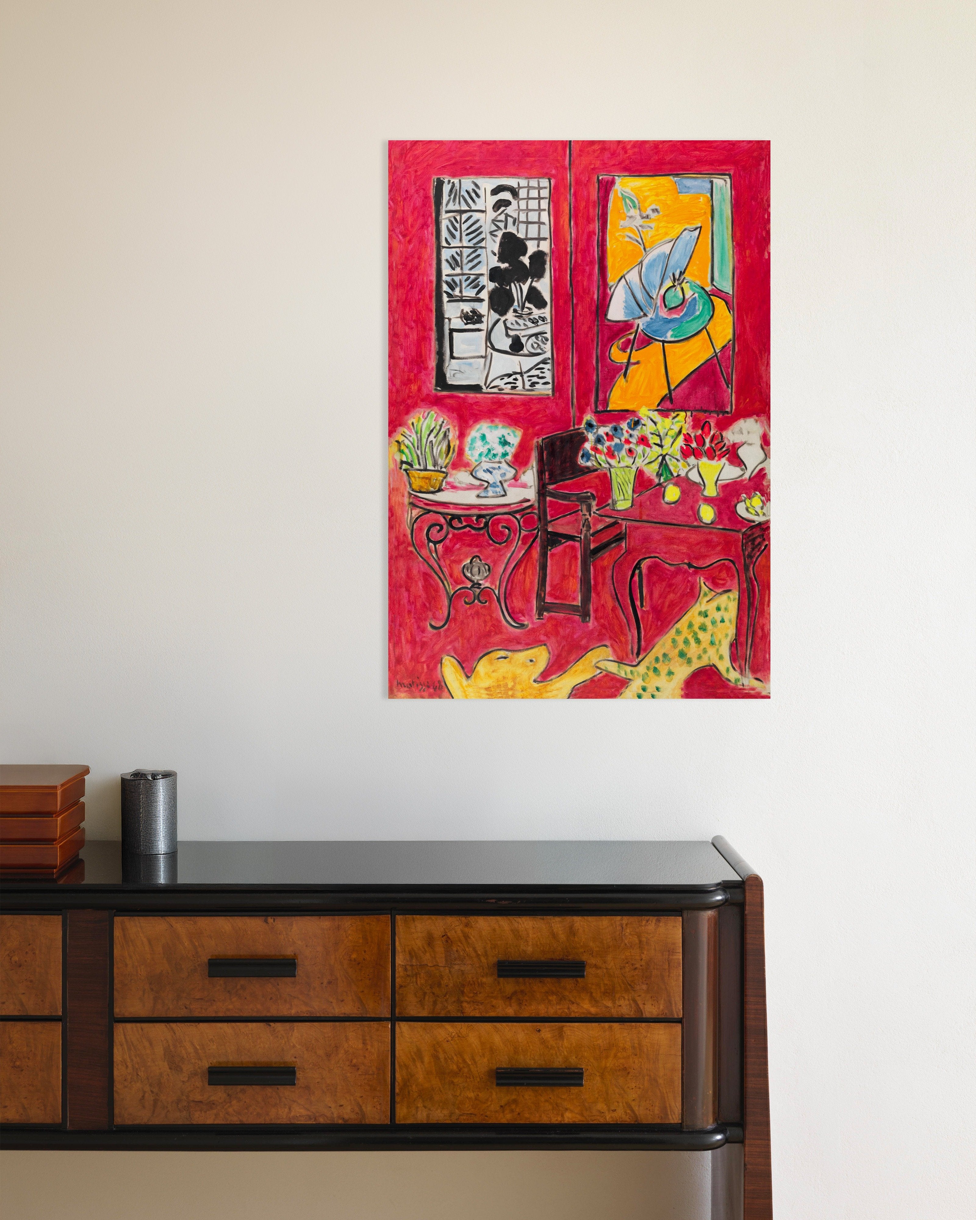 Poster of Large red interior (1946) by Henri Matisse - Poster