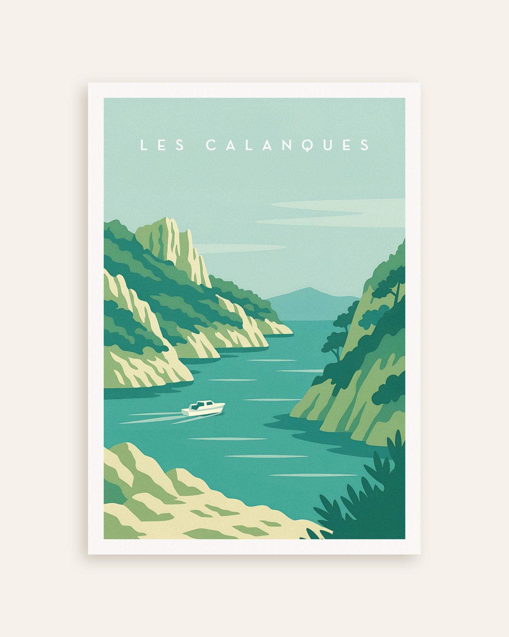 Poster of Les Calanques Wall Art Print, thumbnail