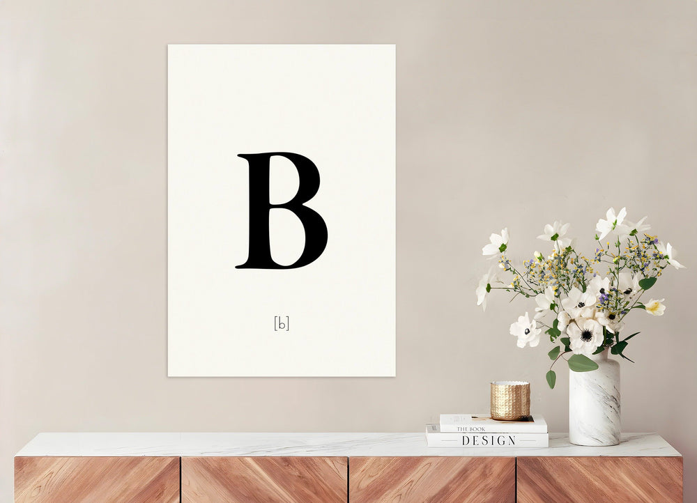 Letter B - Poster | Wall Art Print | Posterscape