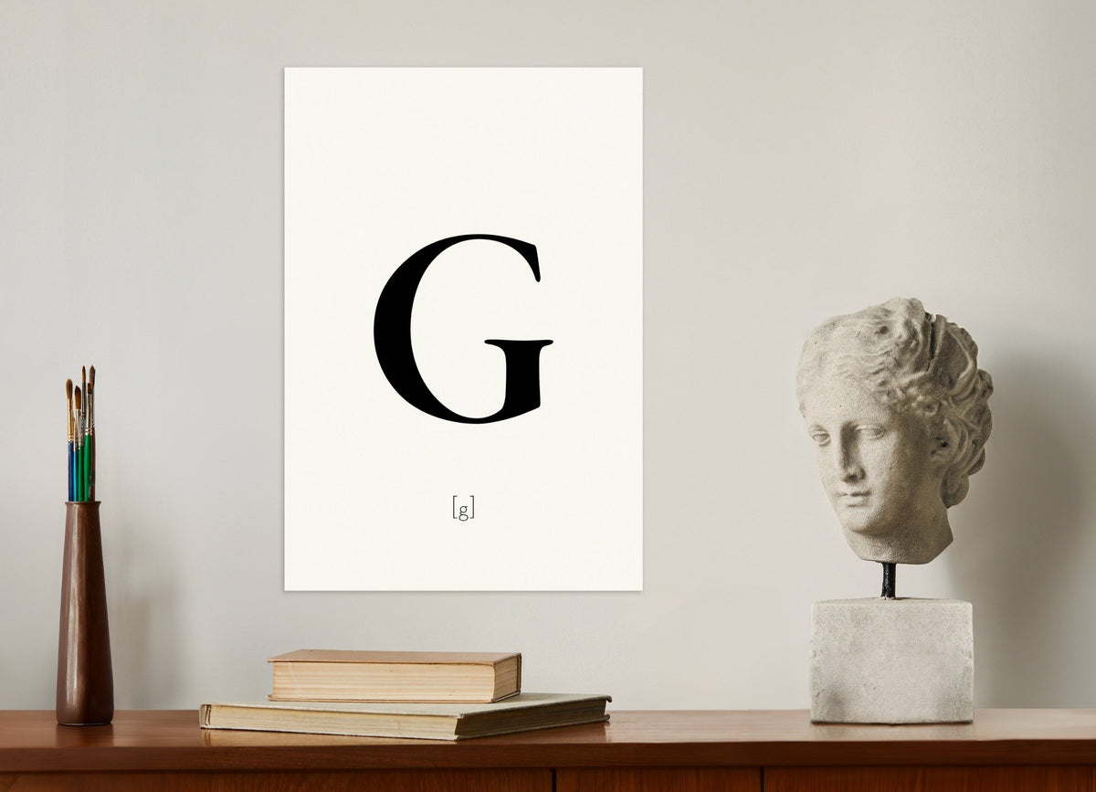 Letter G - Poster | Wall Art Print | Posterscape