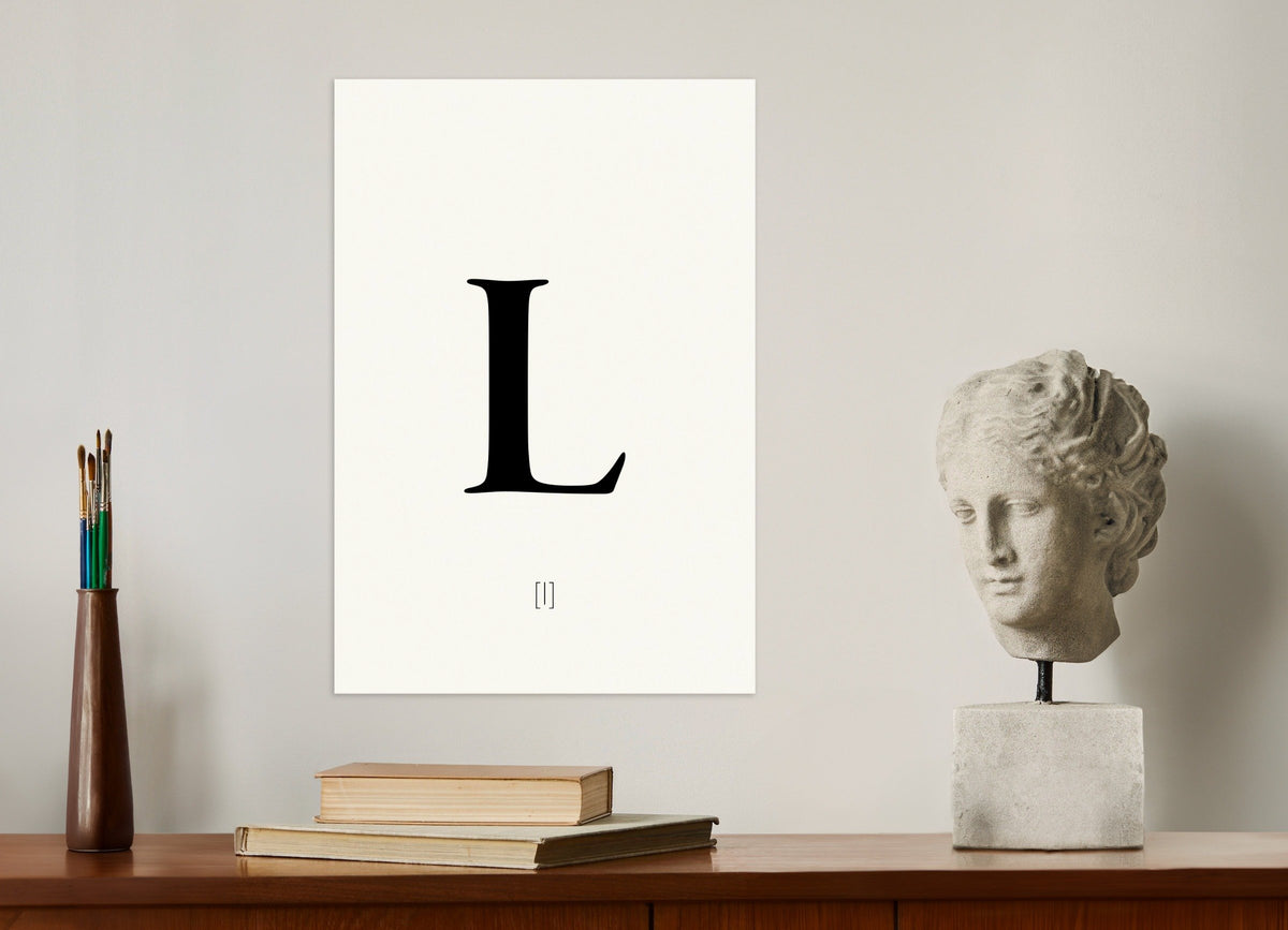 Letter L - Poster | Wall Art Print | Posterscape