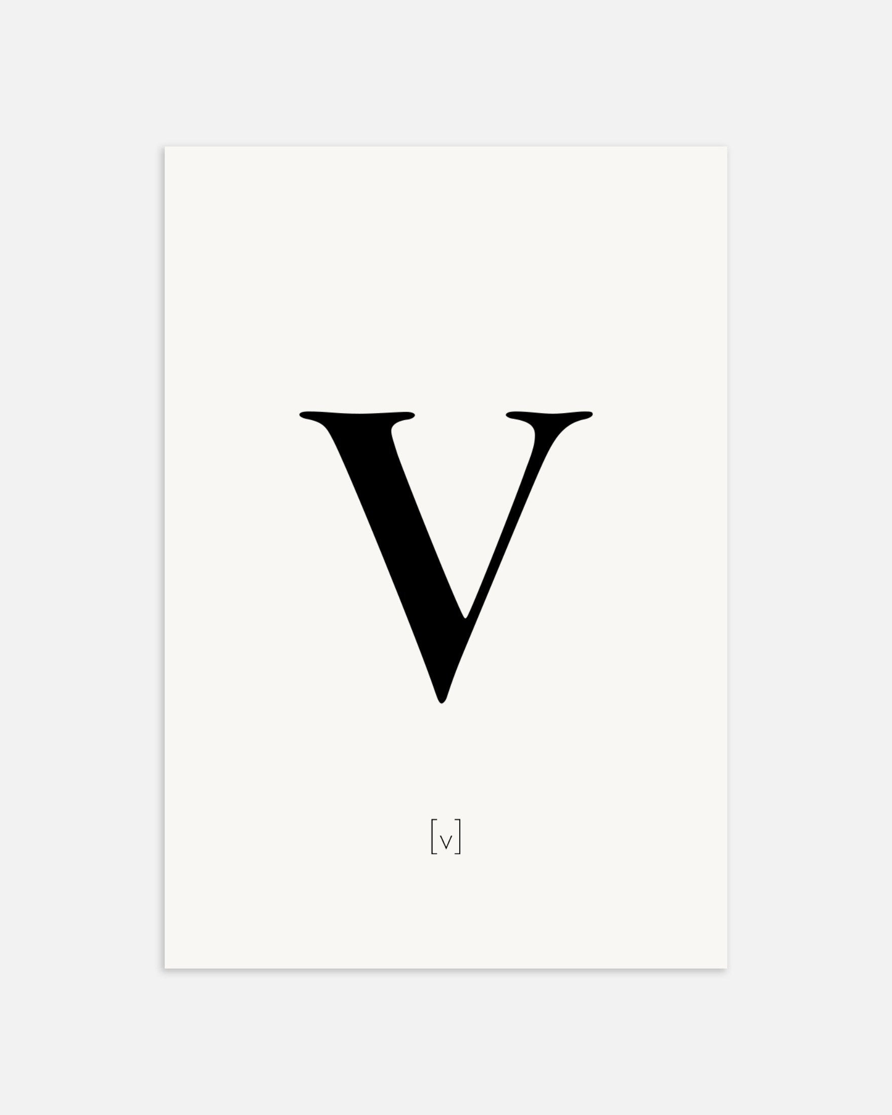 Poster of Letter V, thumbnail