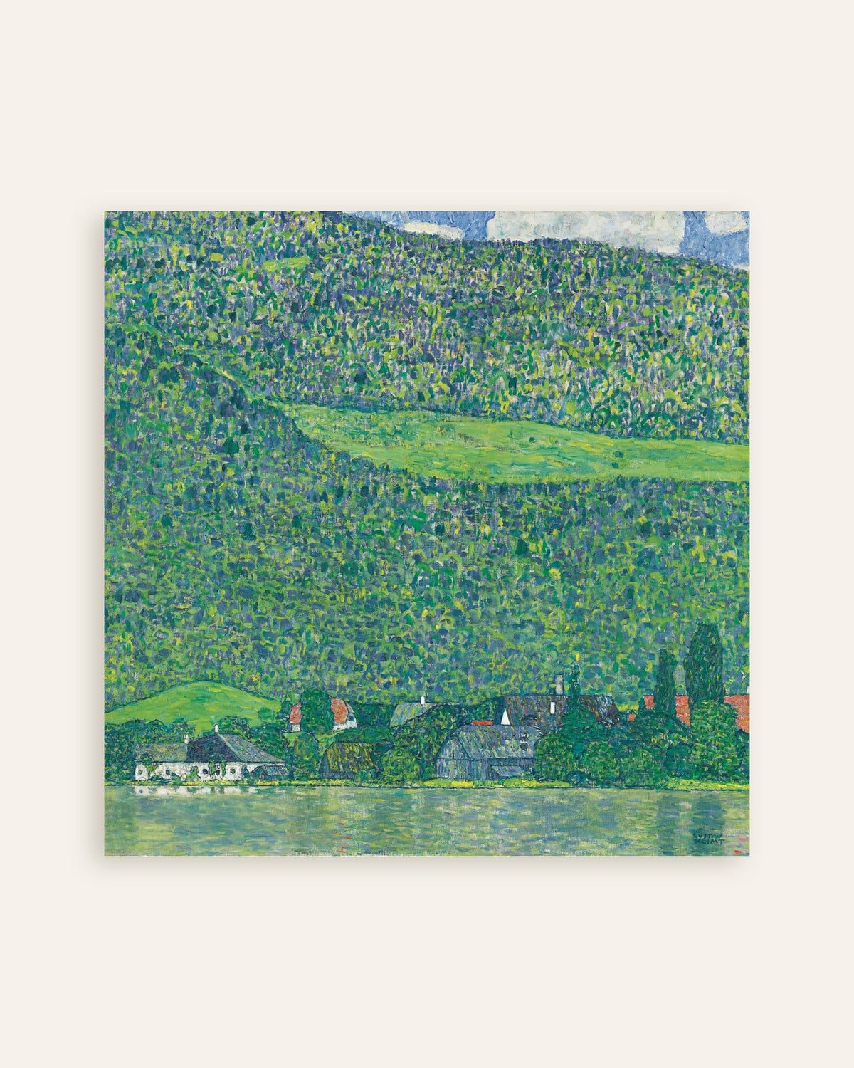 Poster av Litzlberg ved Attersee (1914–1915) av Gustav Klimt, miniatyrbilde