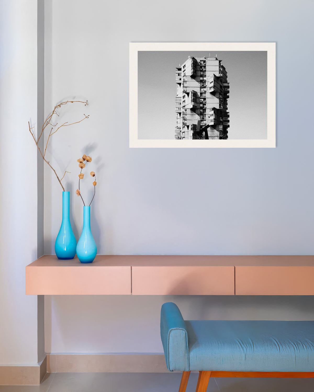 Poster of Lonely Tower With Jutting Balconies