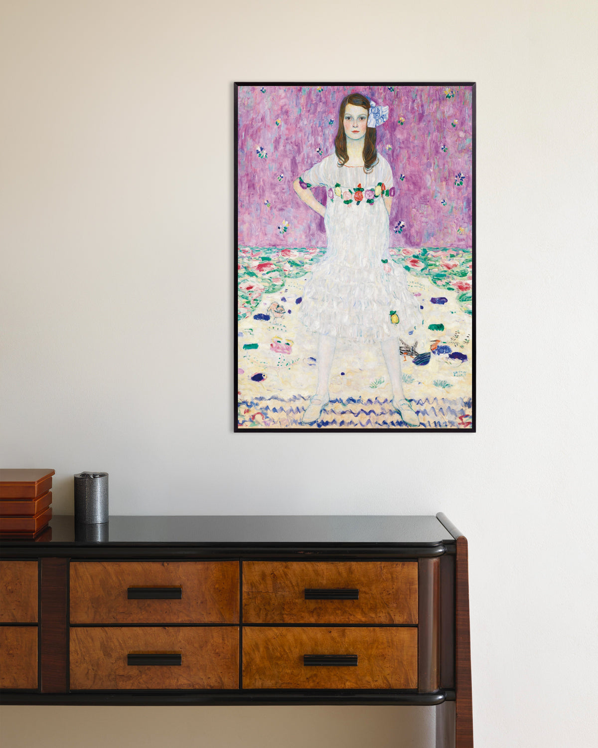Plakat Mäda Primavesi (1912–1913) av Gustav Klimt med metallramme