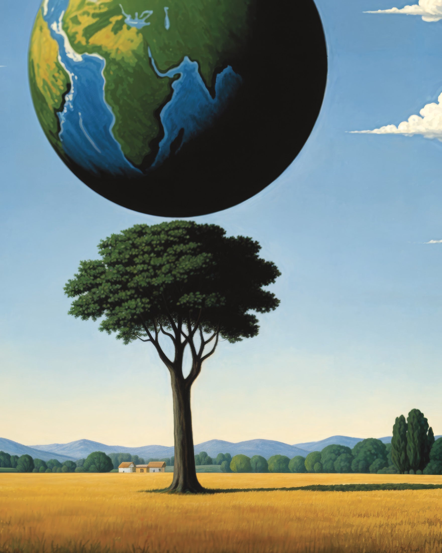 World tree – surreal Belgian poster
