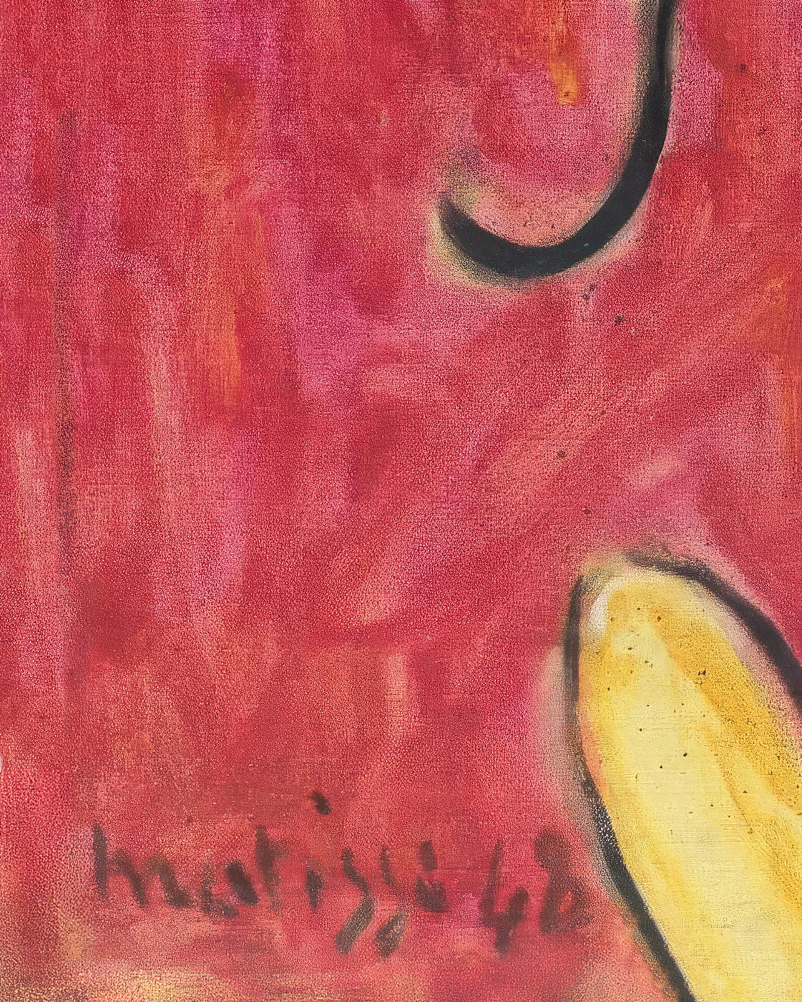 Large red interior 1948 Matisse print | Posterscape