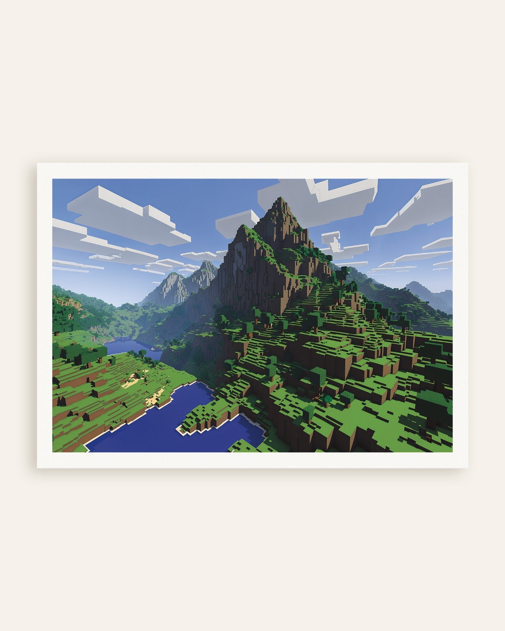 Poster of Minecraft, mountain - Poster, thumbnail
