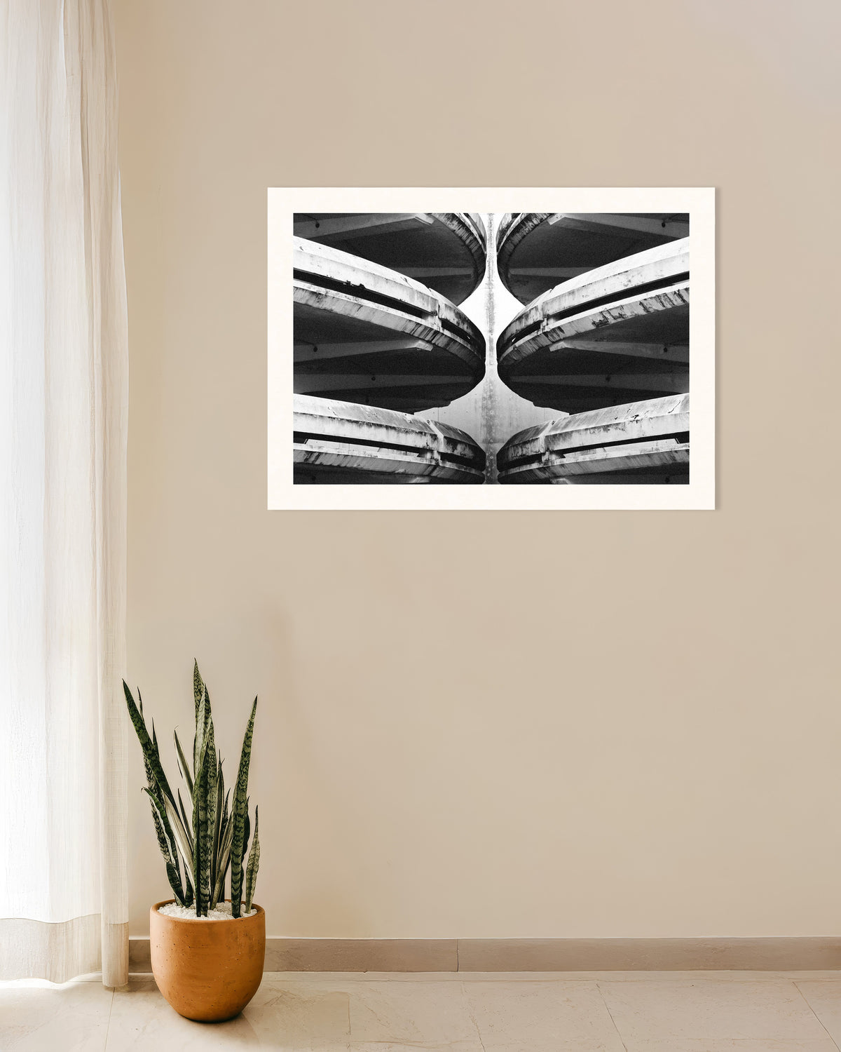 Plakat «Speilvendte parkeringsramper»