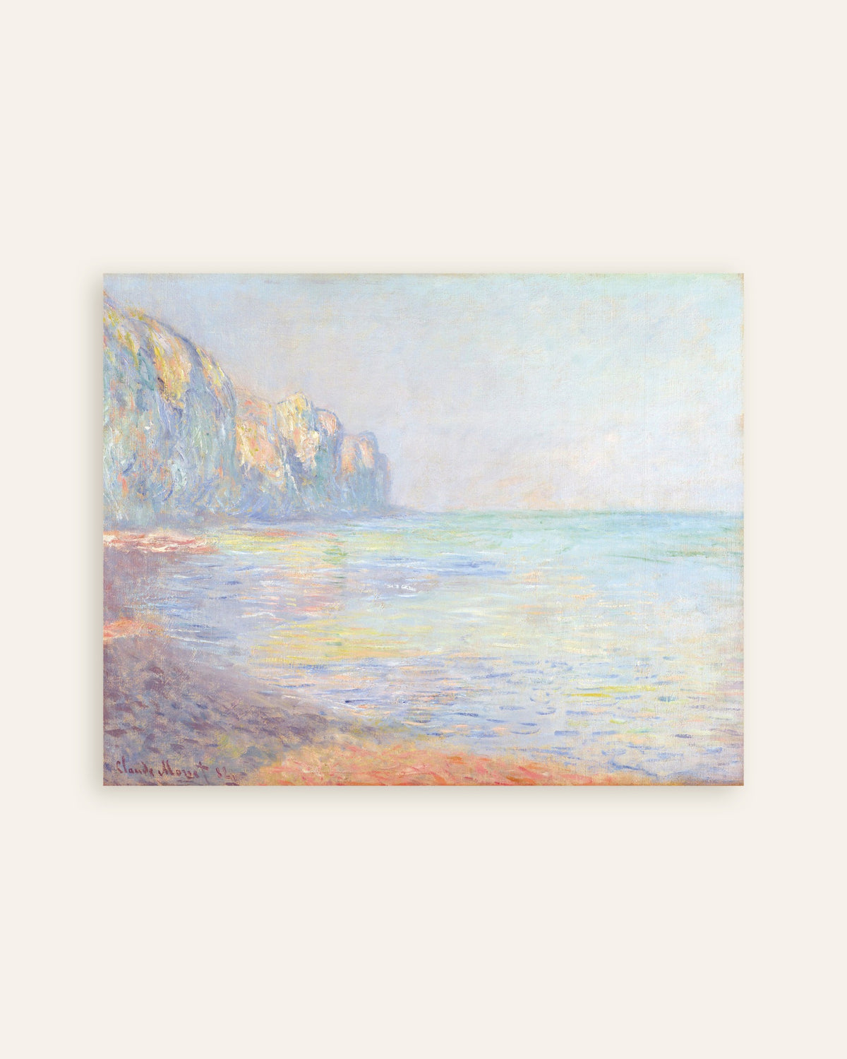 Plakat Disig morgen ved Pourville (1882) av Claude Monet, miniatyr
