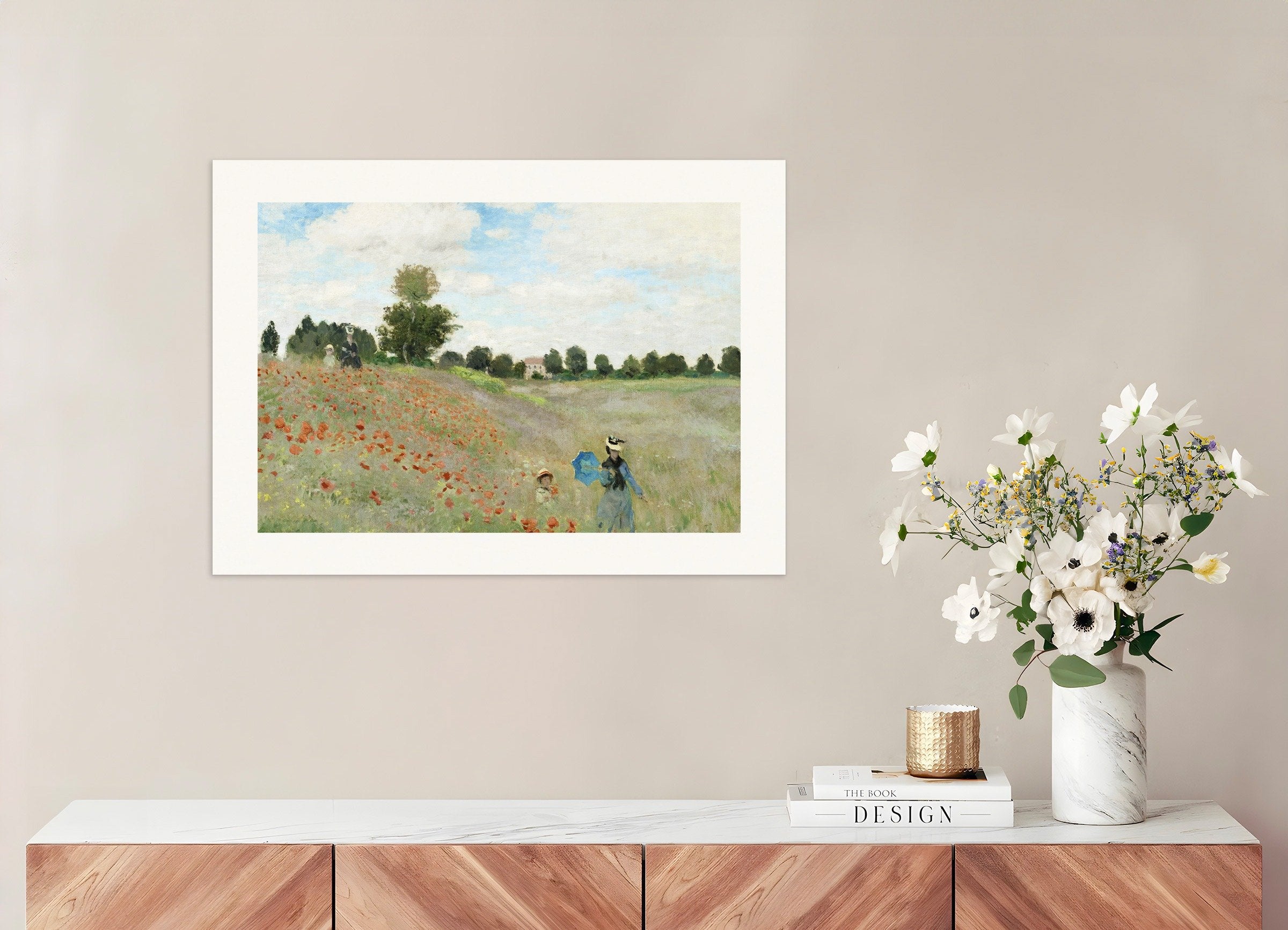 Poster of Monet Poppy field