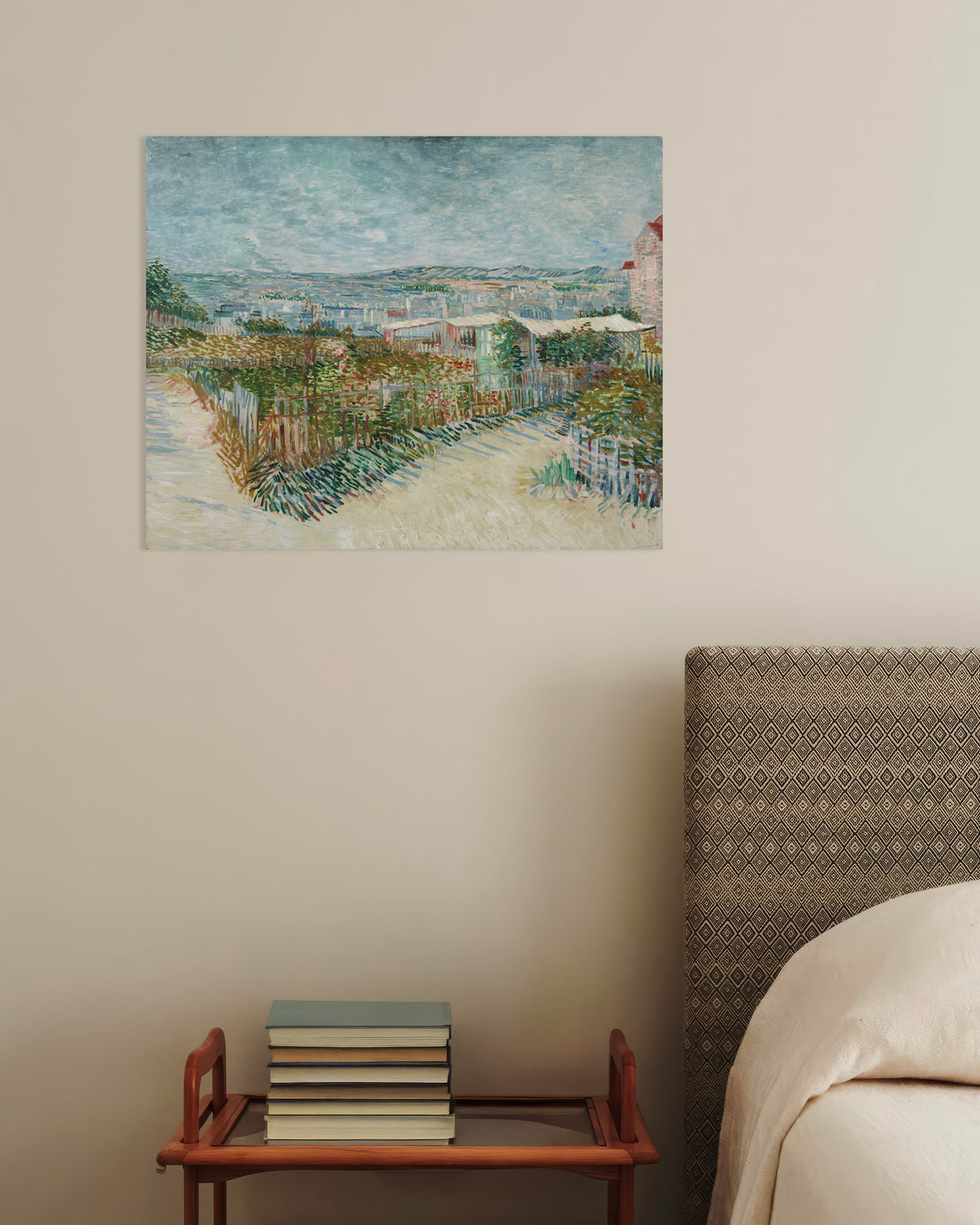 Poster av Montmartre, bak Moulin de la Galette (1887) av Vincent van Gogh