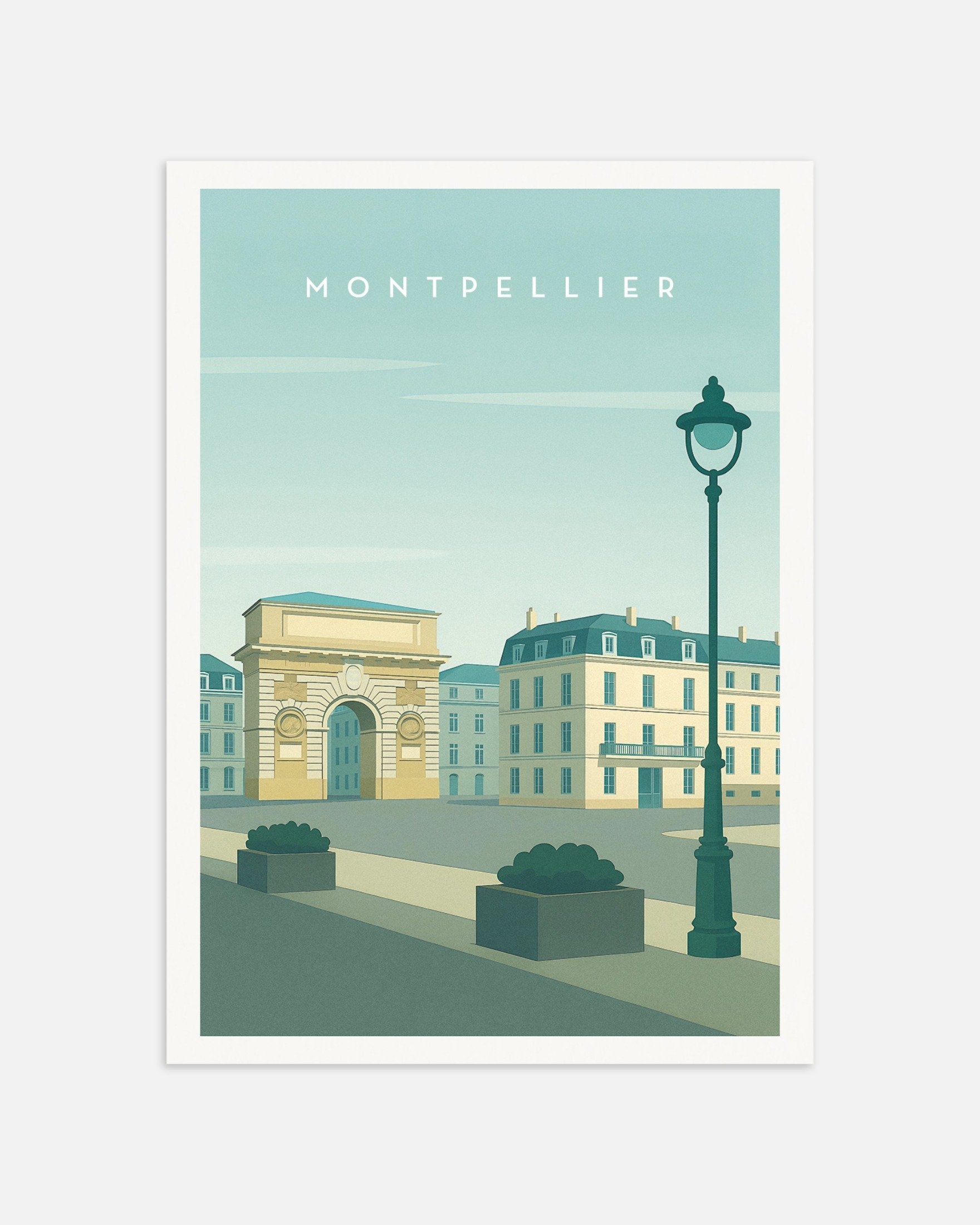 Poster of Montpellier Wall Art Print, thumbnail
