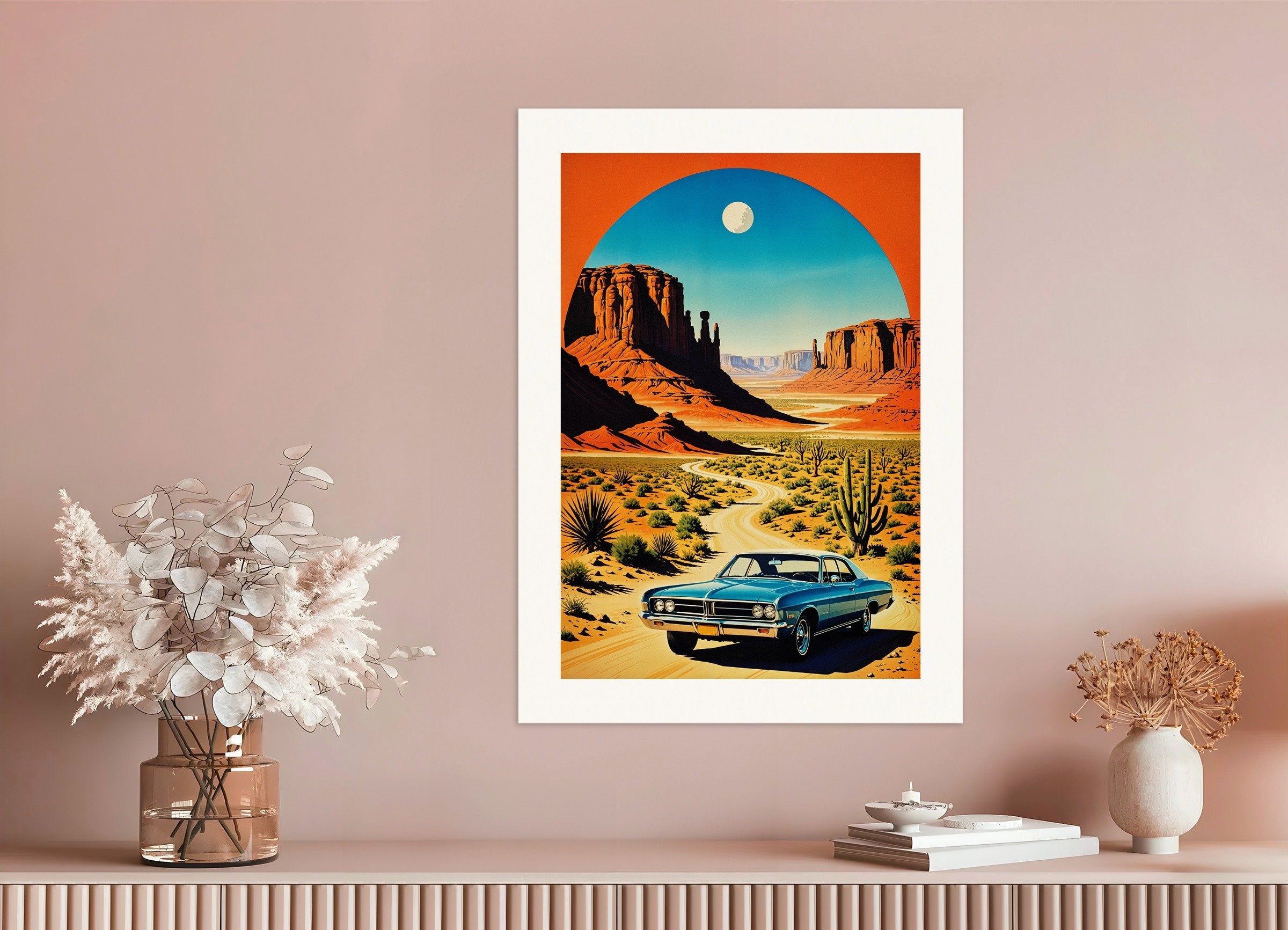 Poster of Monument Valley American Vintage Poster