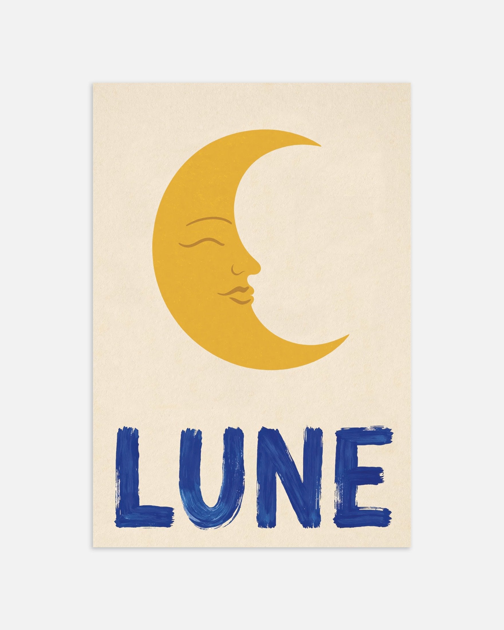 Poster of Moon poster - Calm French-inspired wall art, thumbnail