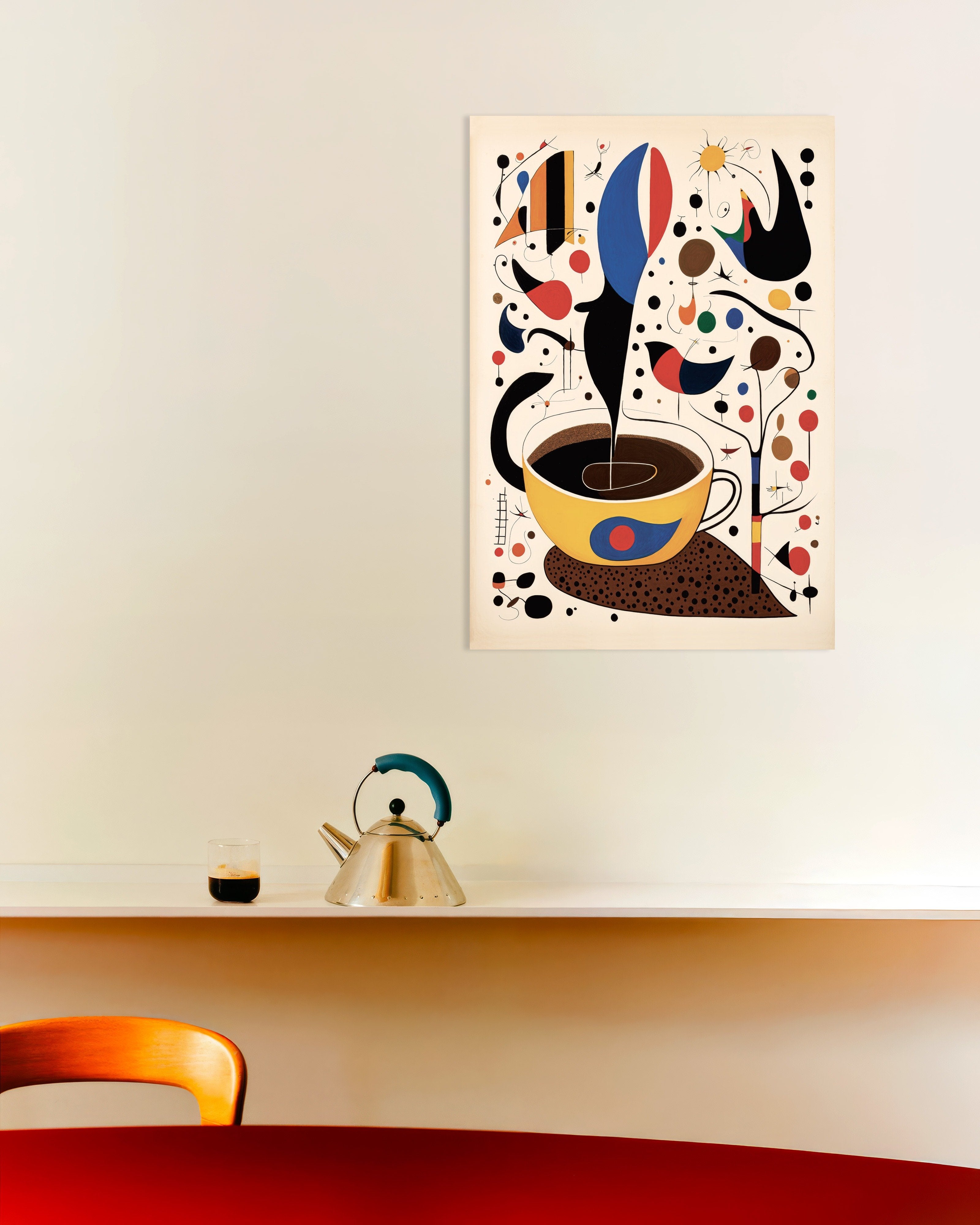 Poster of Morning coffee - Surrealist poster