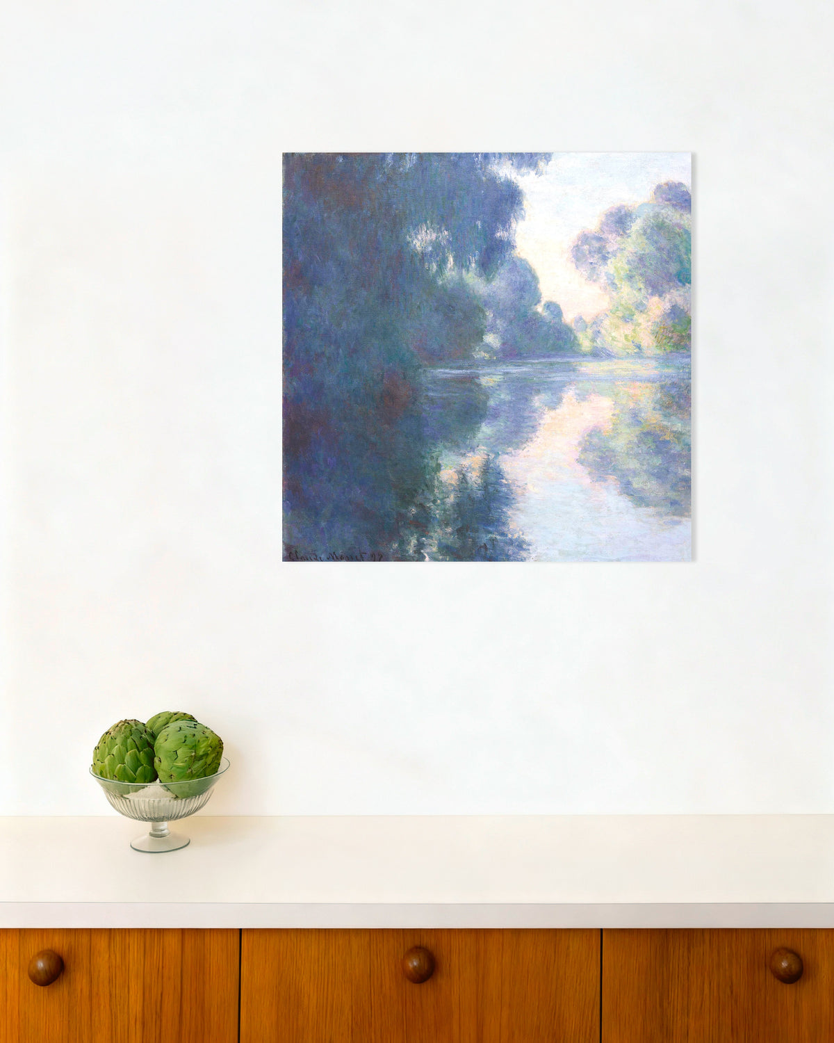 Plakat Morgen på Seinen (1897) av Claude Monet