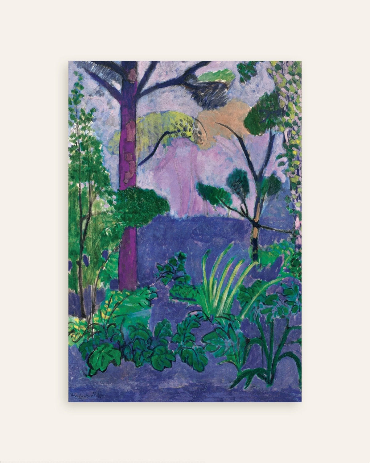 Poster av Marokkansk landskap (Acanthus) 1912 av Henri Matisse, miniatyrbilde