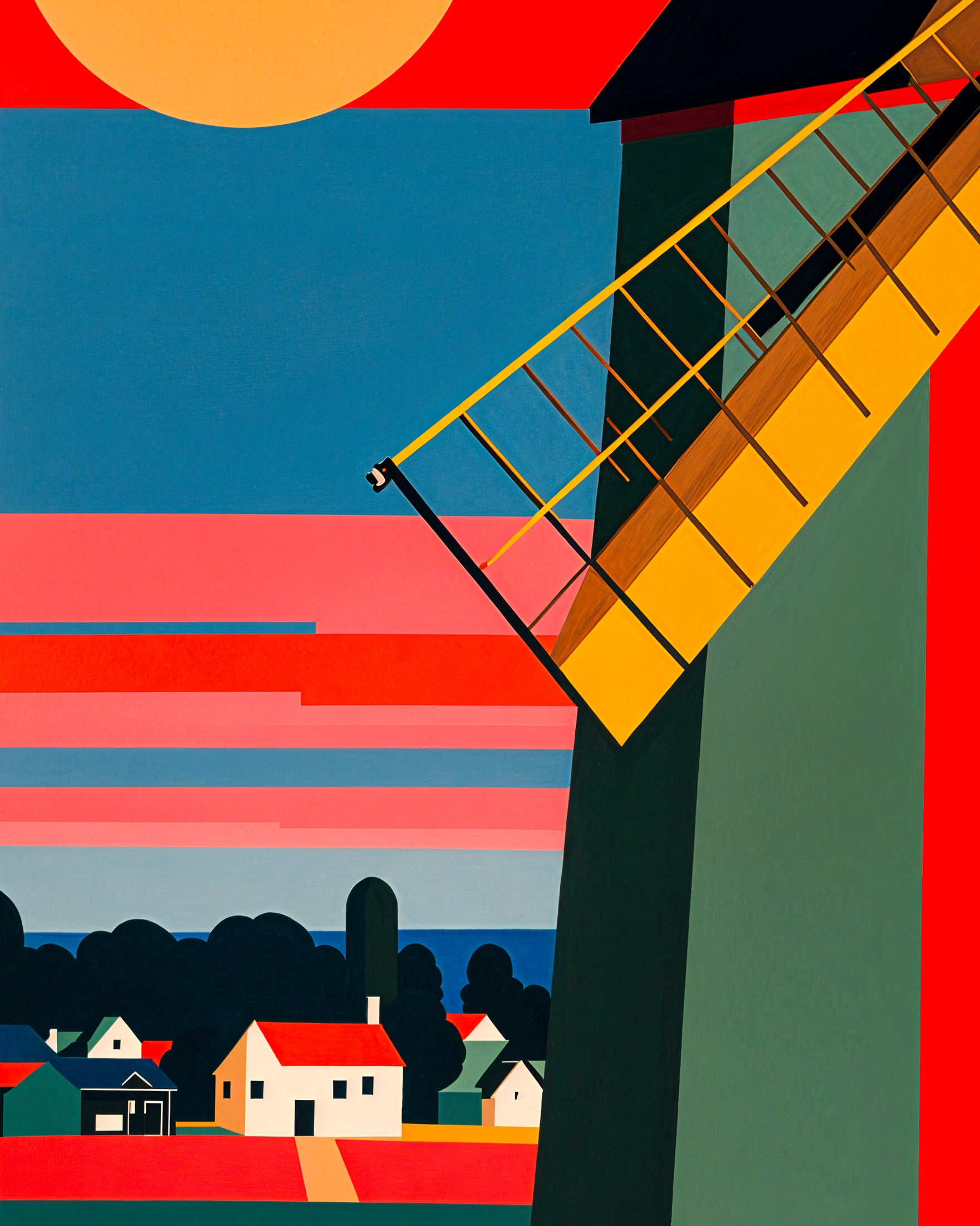 Mühle, Niederlande - Poster