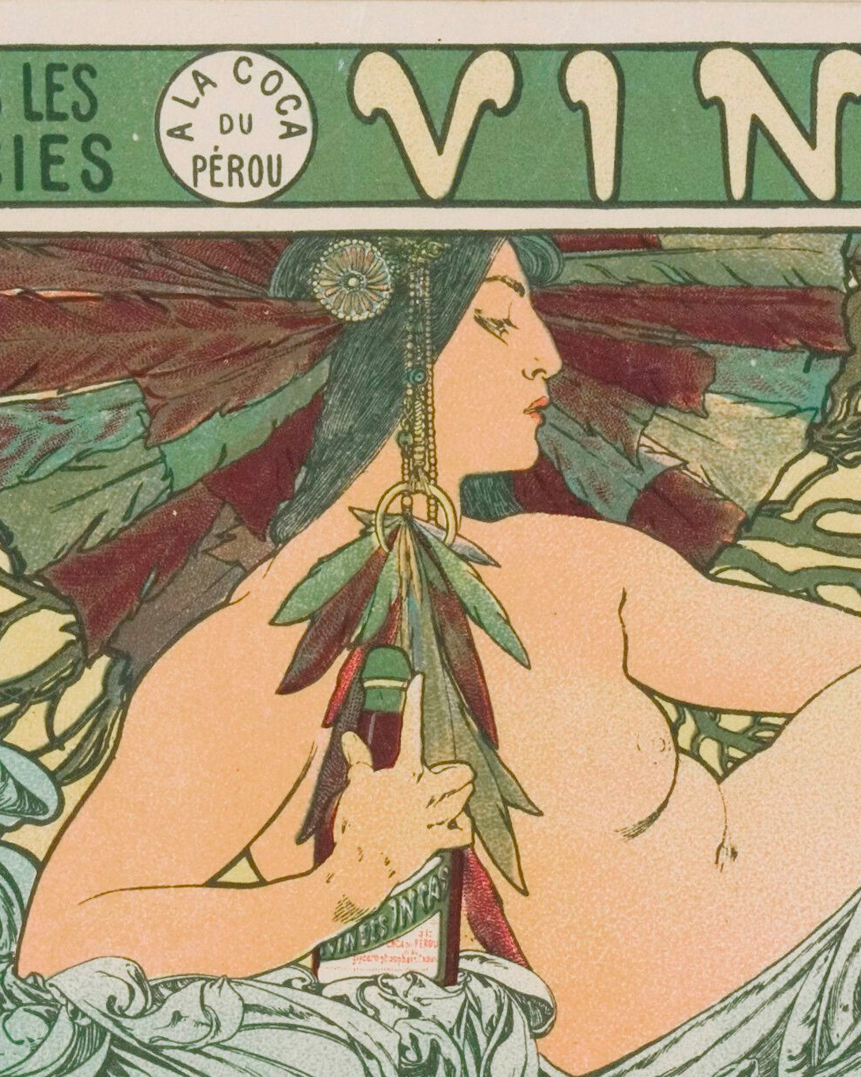 Alfons Mucha poster, Wine of the Incas