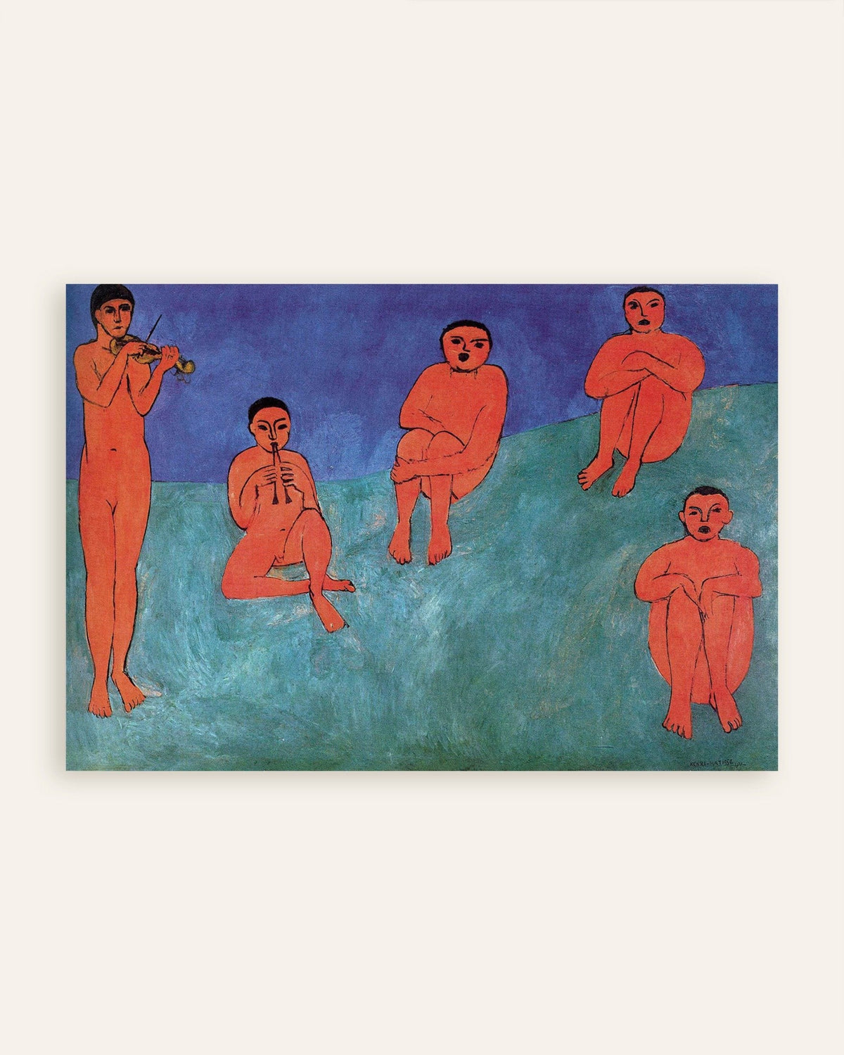Poster av Musikk (1910) av Henri Matisse, miniatyrbilde