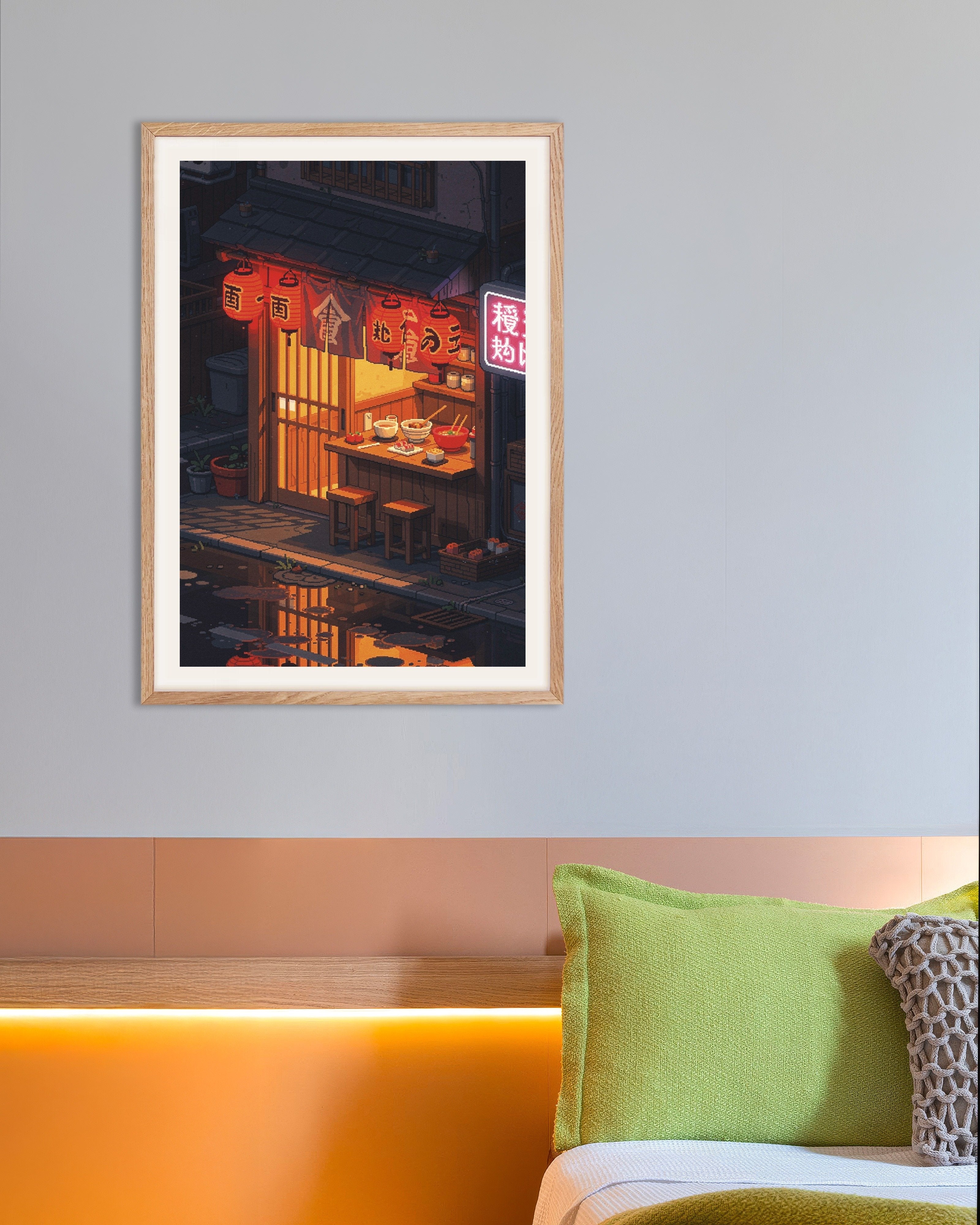 Ramen Shop Pixel Art Poster | Posterscape