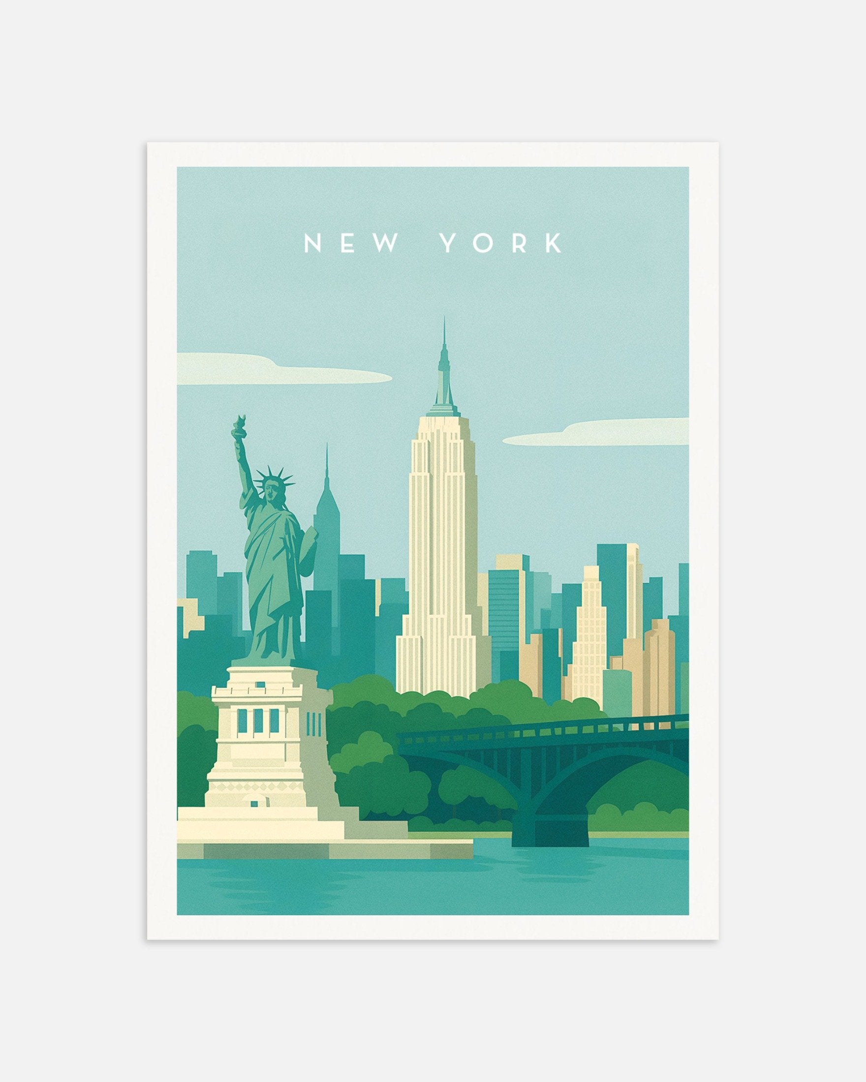 Poster of New York City Wall Art Print, thumbnail
