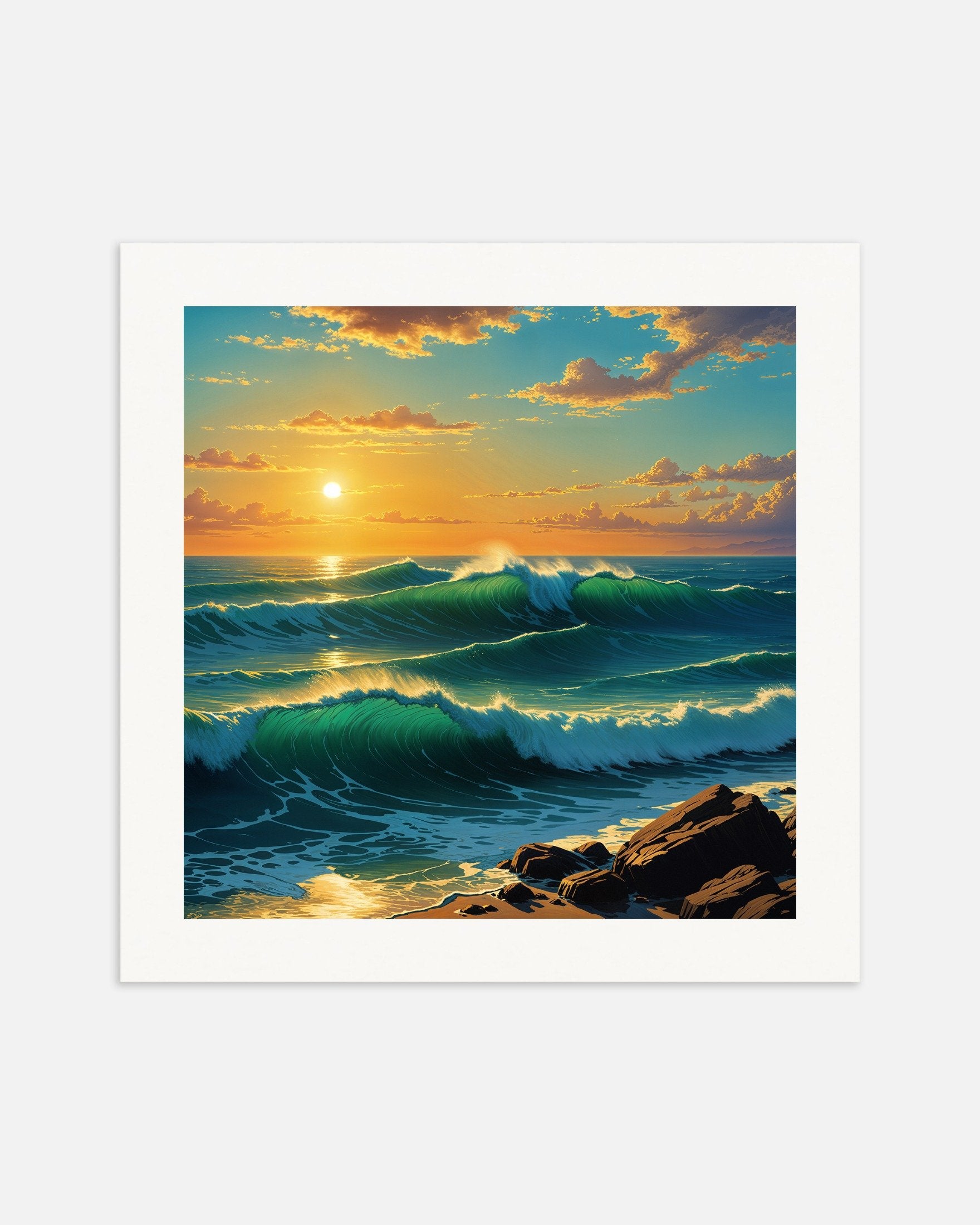 Poster of Ocean Art Print, thumbnail