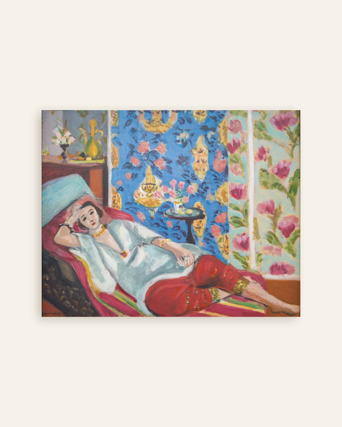 Poster of Odalisque with Red Culottes (1924-1925) by Henri Matisse, thumbnail