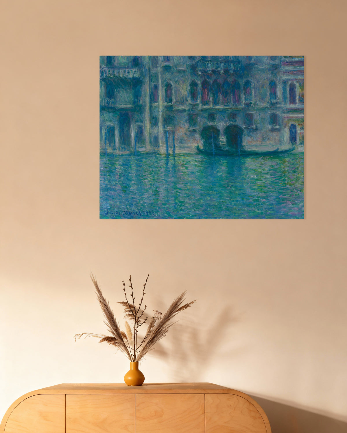 Plakat Palazzo da Mula, Venezia (1908) av Claude Monet