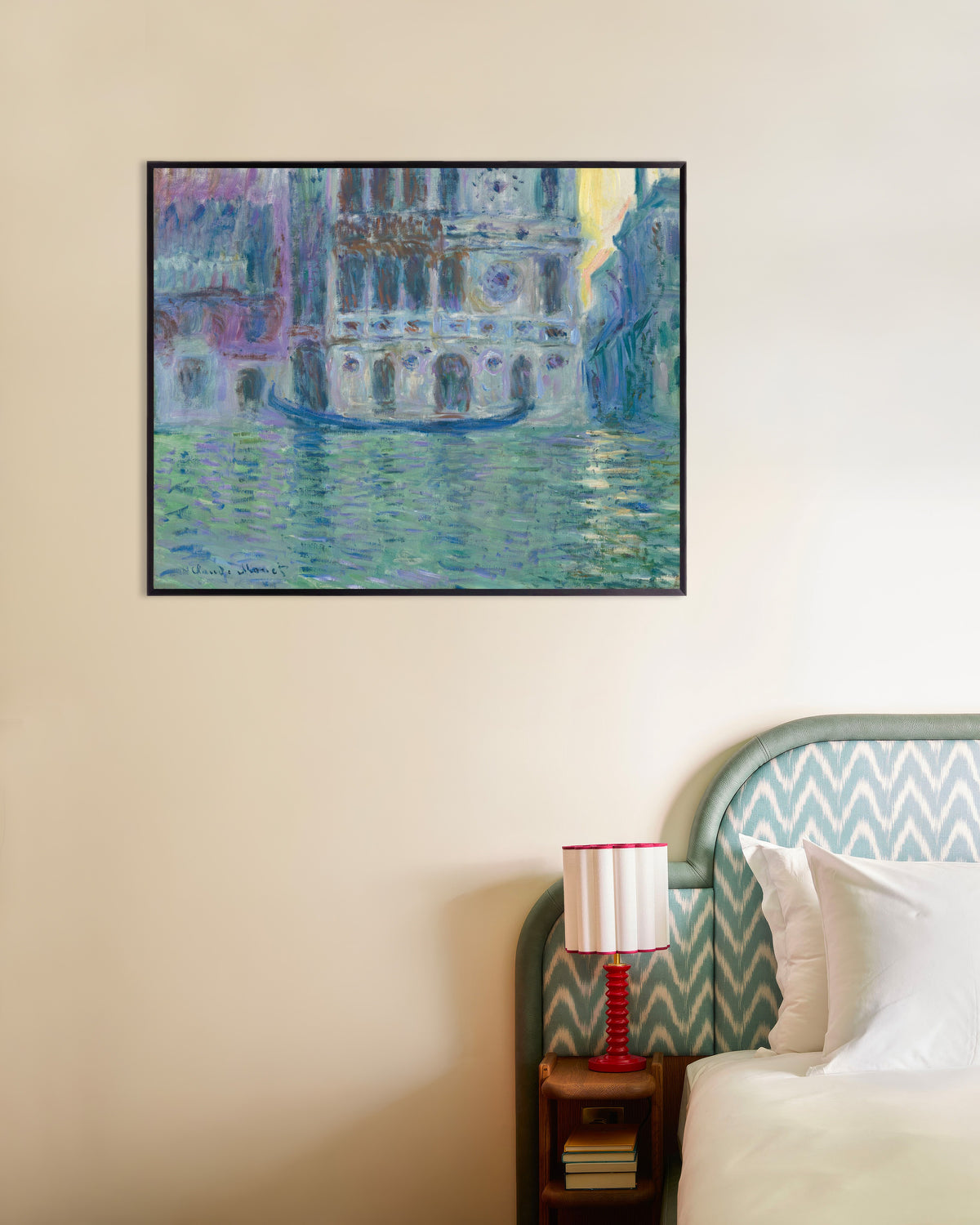 Plakat Palazzo Dario (1908) av Claude Monet med metallramme