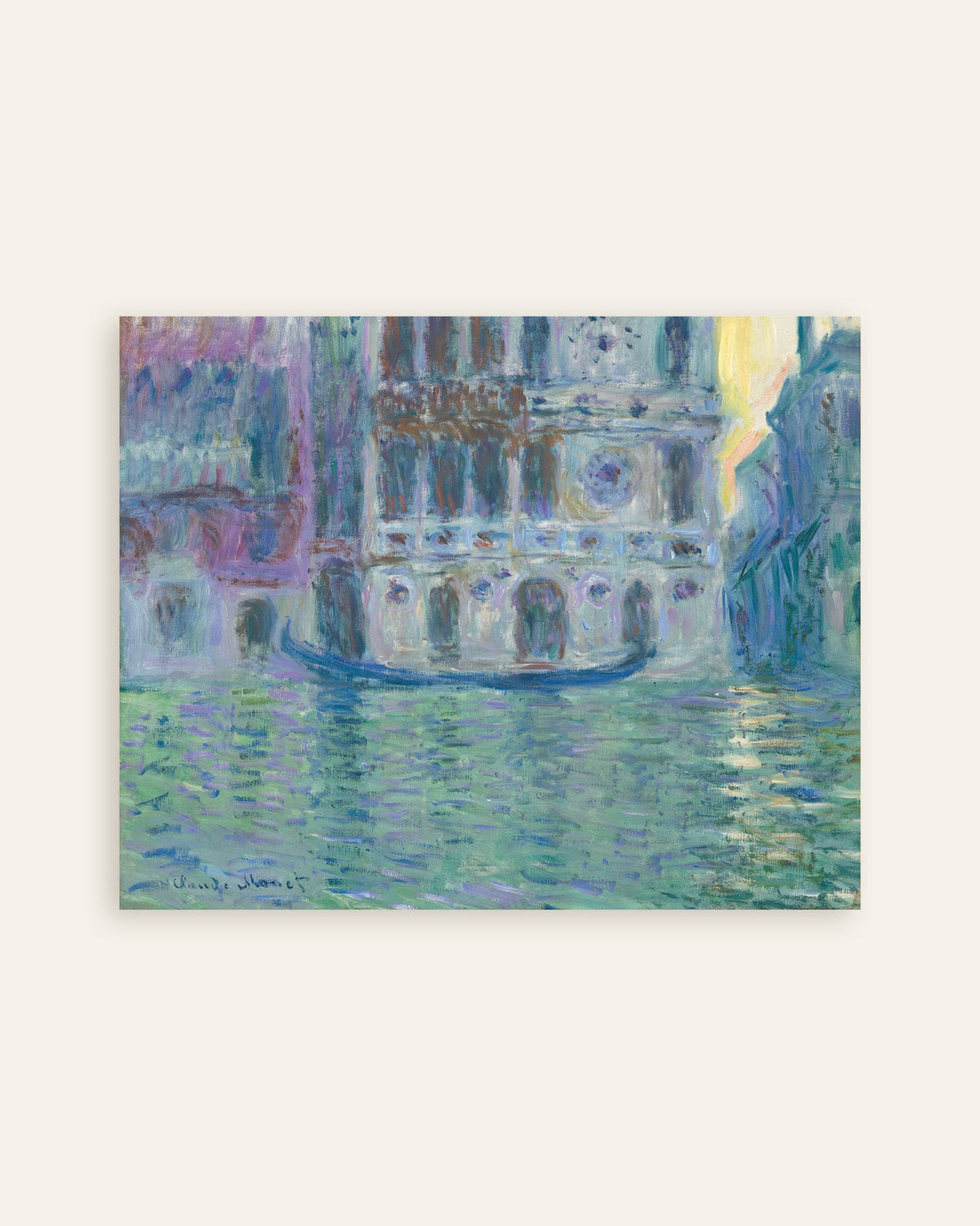 Plakat Palazzo Dario (1908) av Claude Monet, miniatyr