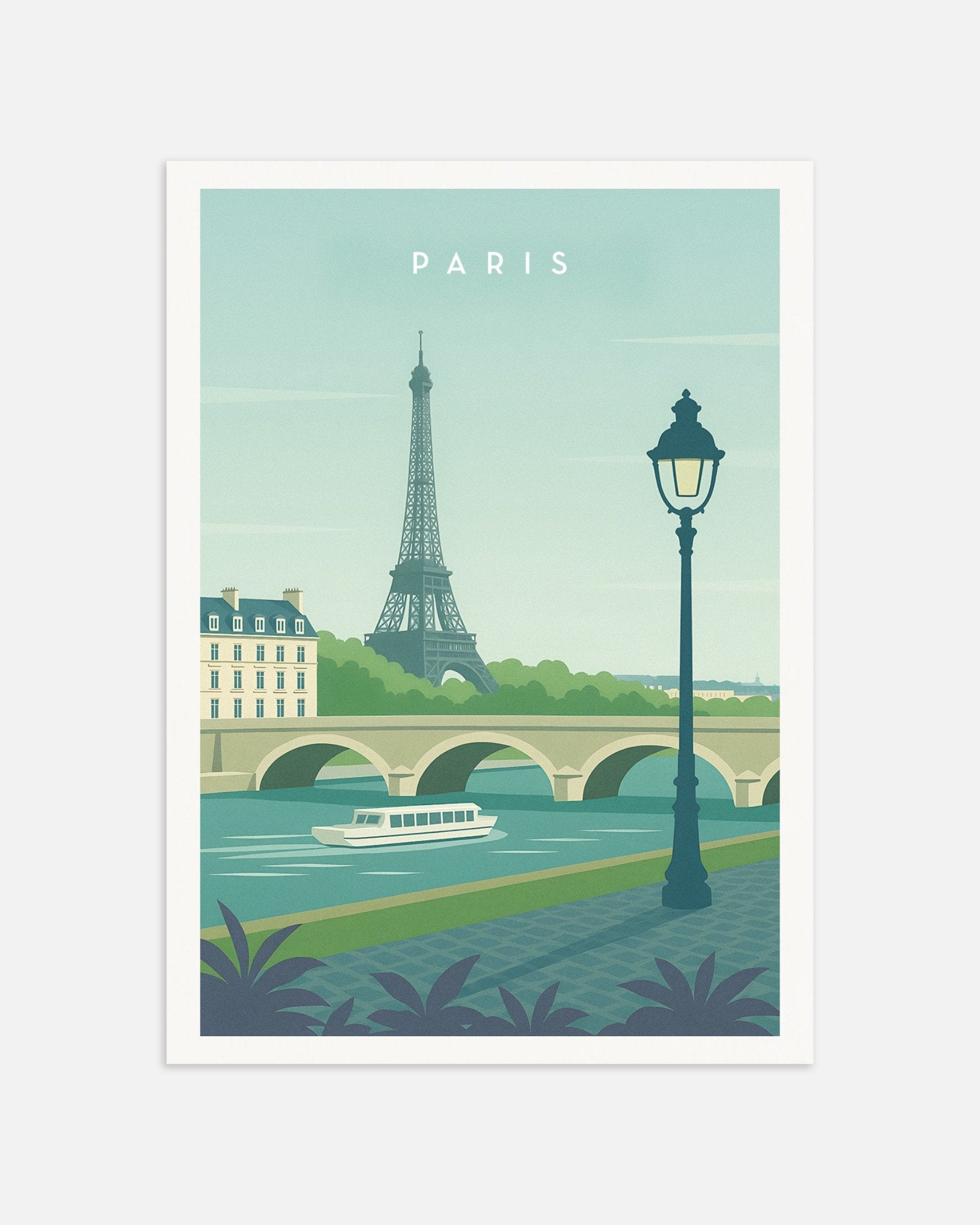 Poster of Paris Eiffel Tower Wall Art Print, thumbnail