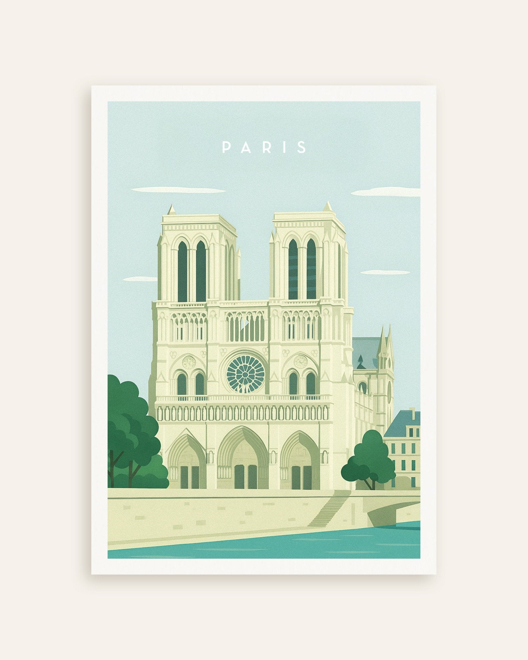 Paris Notre-Dame Print | Posterscape