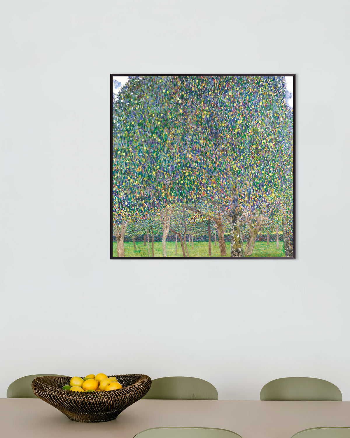 Poster of Pear Tree (1903) by Gustav Klimt, with metal frame