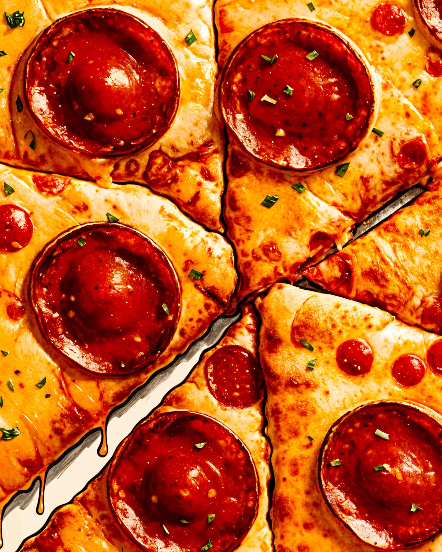 Pizza pepperoni - Affiche