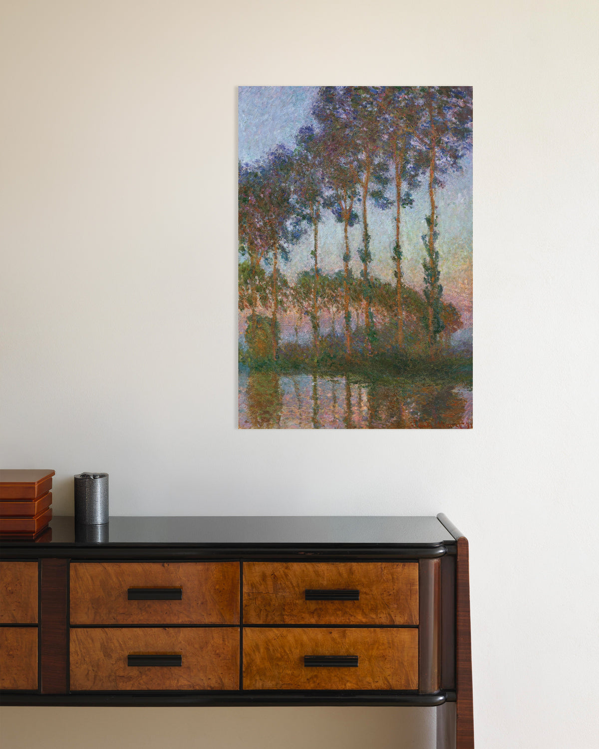 Poster of Poplars on the Banks of the Epte, Twilight (1891) by Claude Monet