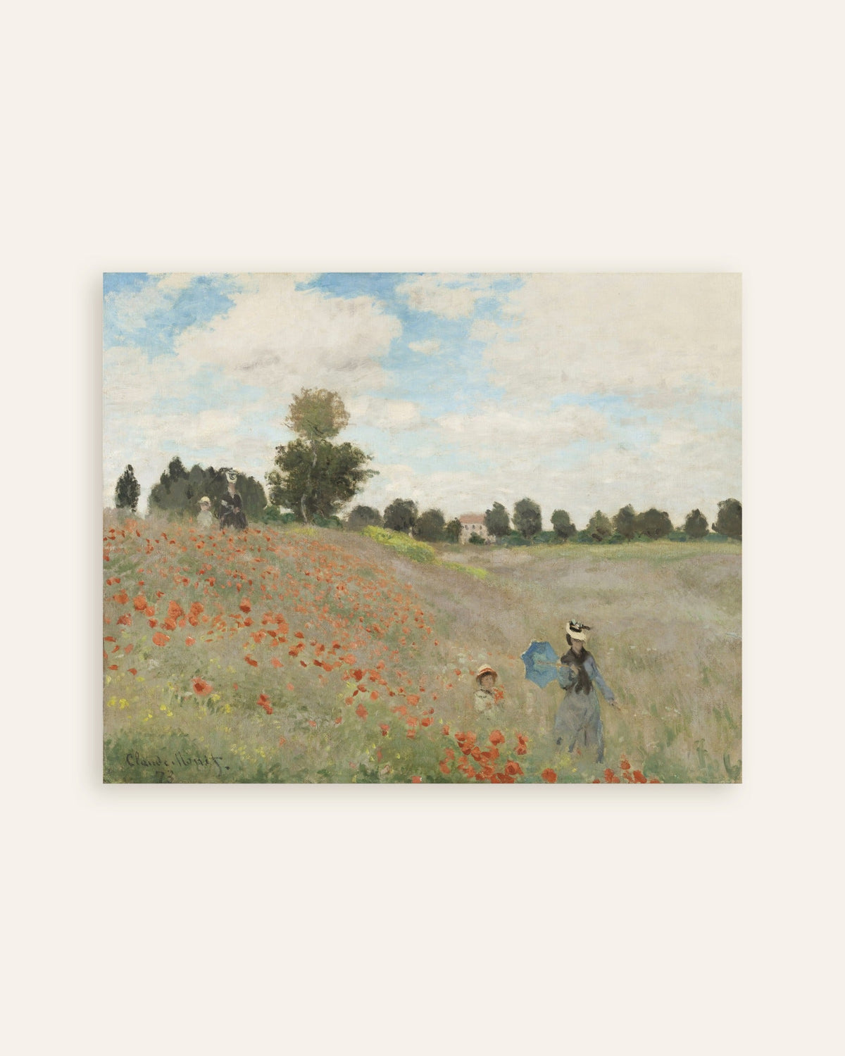 Plakat Valmuer (1873) av Claude Monet, miniatyr