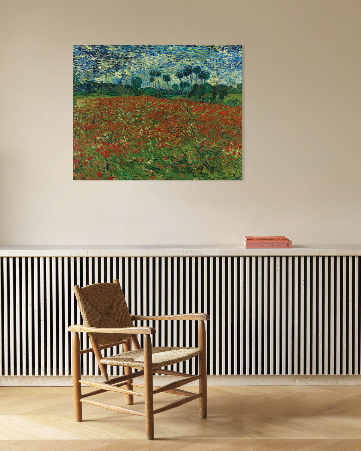 Poster of Poppy Field (1890) by Vincent van Gogh